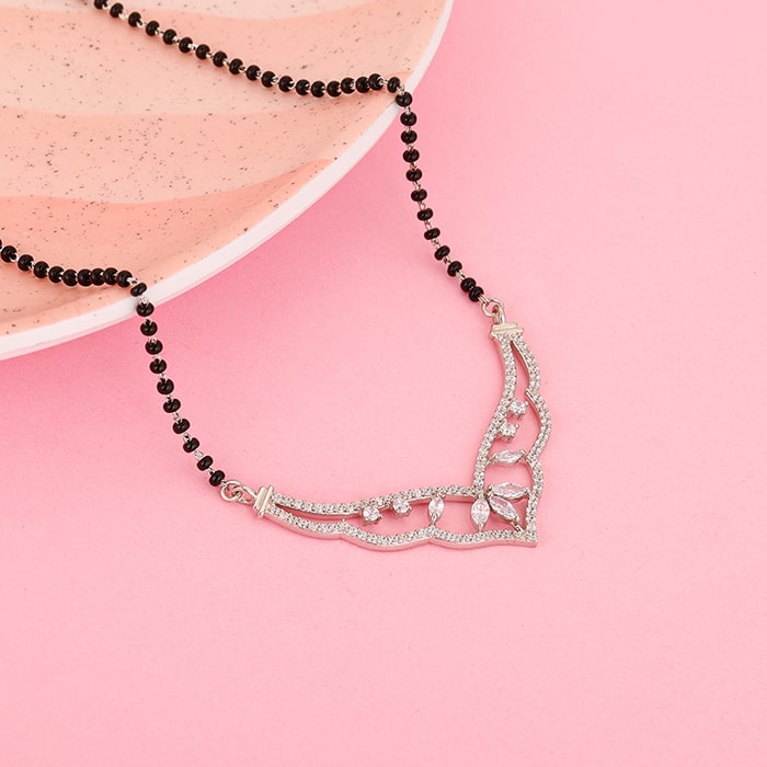 GIVA Jewellery Silver Crown Mangalsutra - view 2