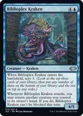 Biblioplex kraken 10 – Magic Biblioplex Kraken [10] [Jumpstart 2022] [Non-Foil]