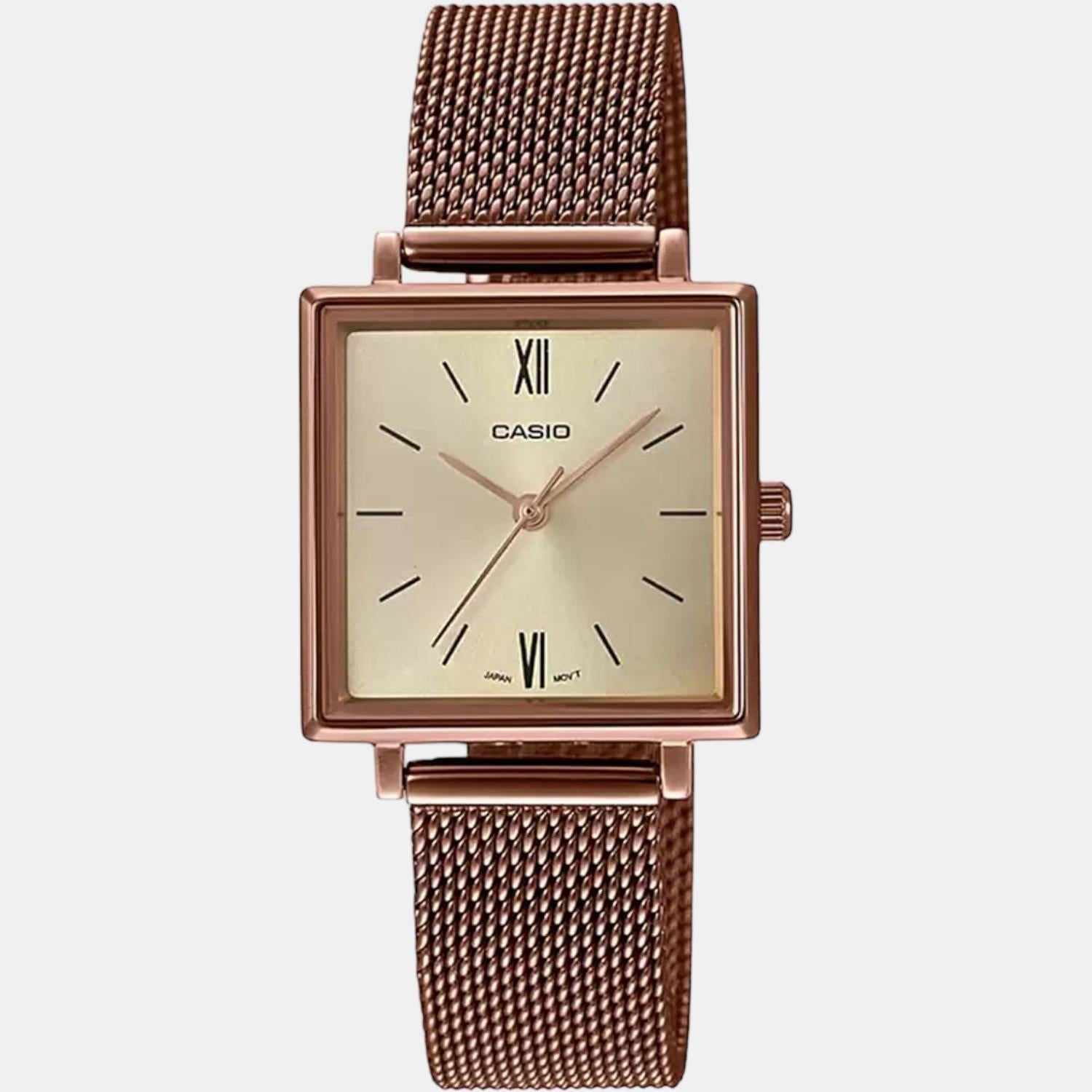 Casio Enticer Women Quartz Rose Gold Dial Analog Stainless Steel Watch A1548 - view 2