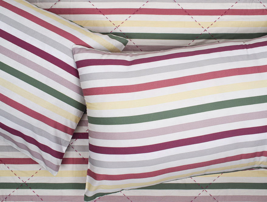Spaces India Geometric Multi 100% Cotton Double Bedspread - Imperial By Spun - view 2