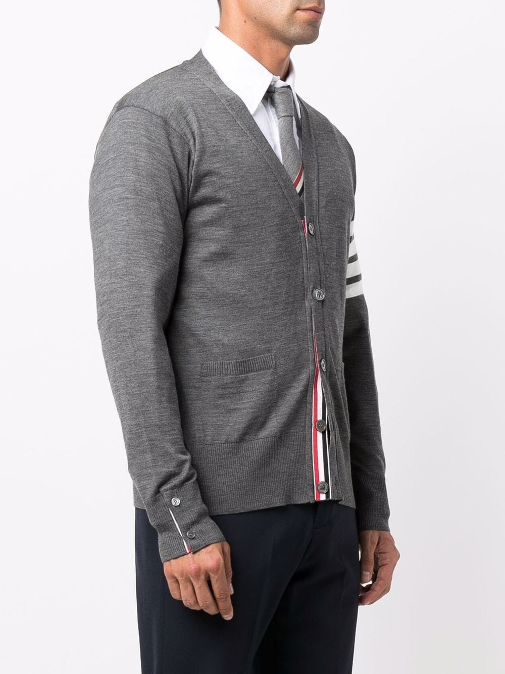 Thom Browne 4Bar wool cardigan – Merino 100% - view 2