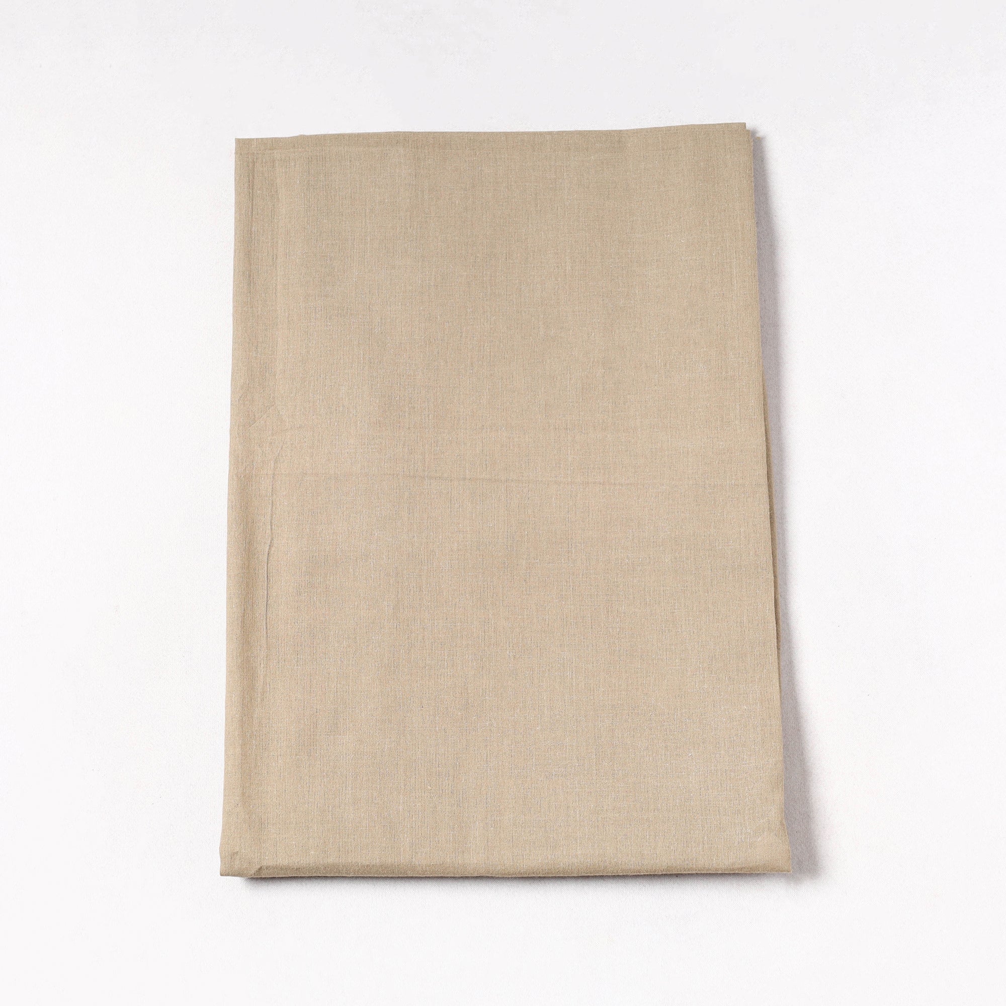 ITOKRI CRAFTS INITIATIVE Brown - Prewashed Plain Dyed Flex Cotton Precut Fabric (1.35 meter) 54