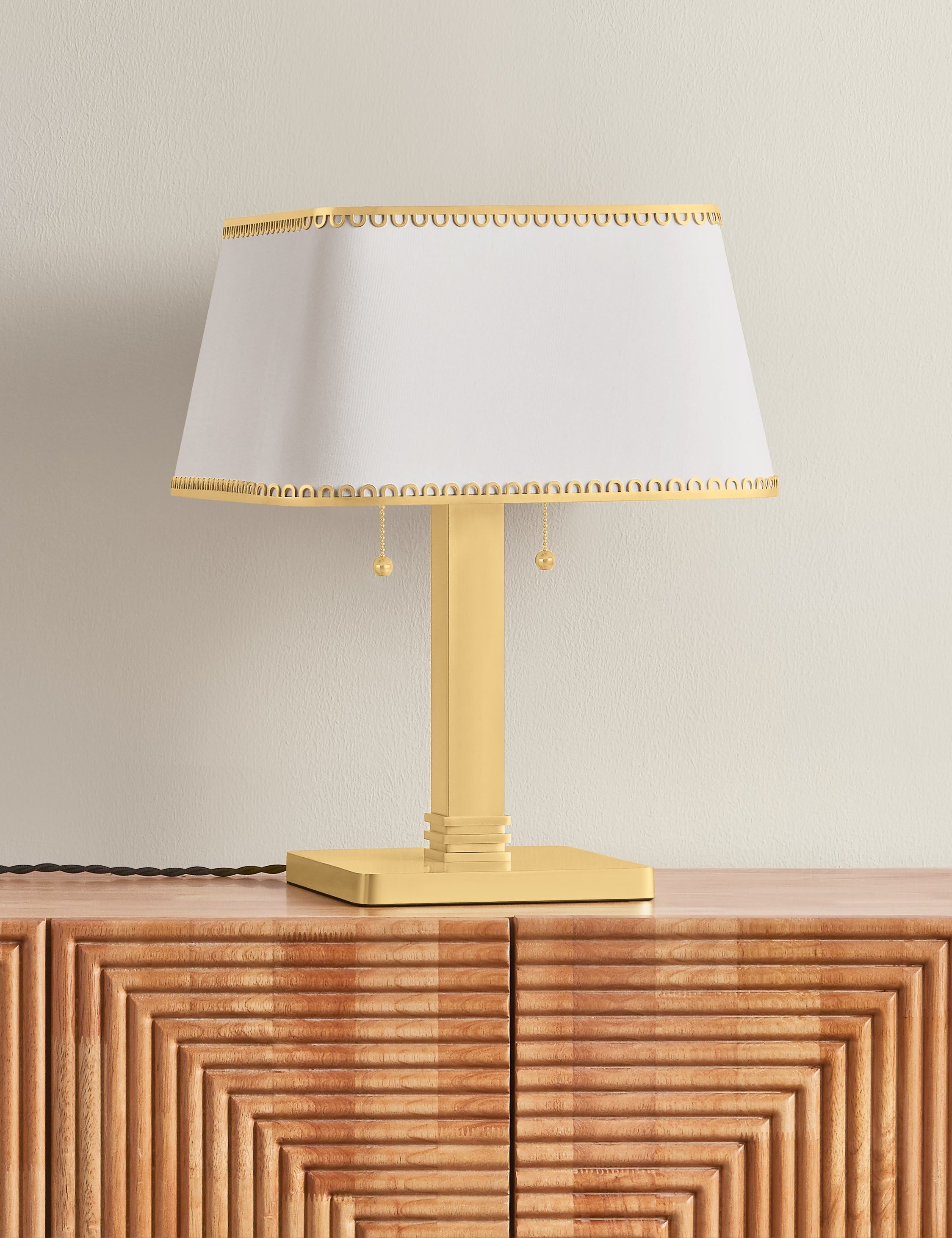 Lulu and Georgia Akia Table Lamp – Aged Brass - view 2