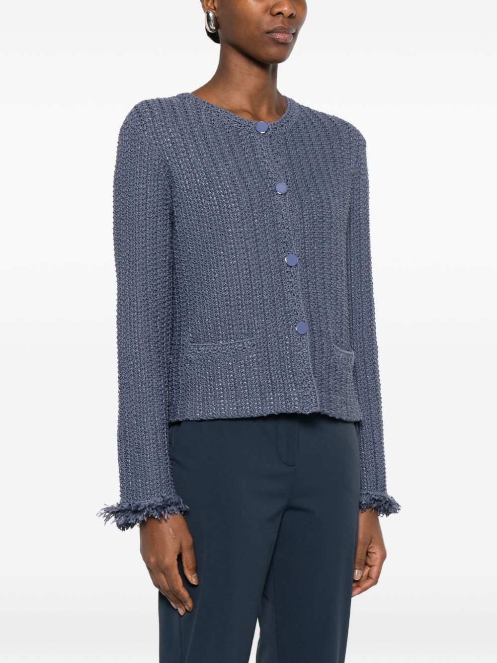 Emporio Armani Cotton blend blazer jacket - view 2