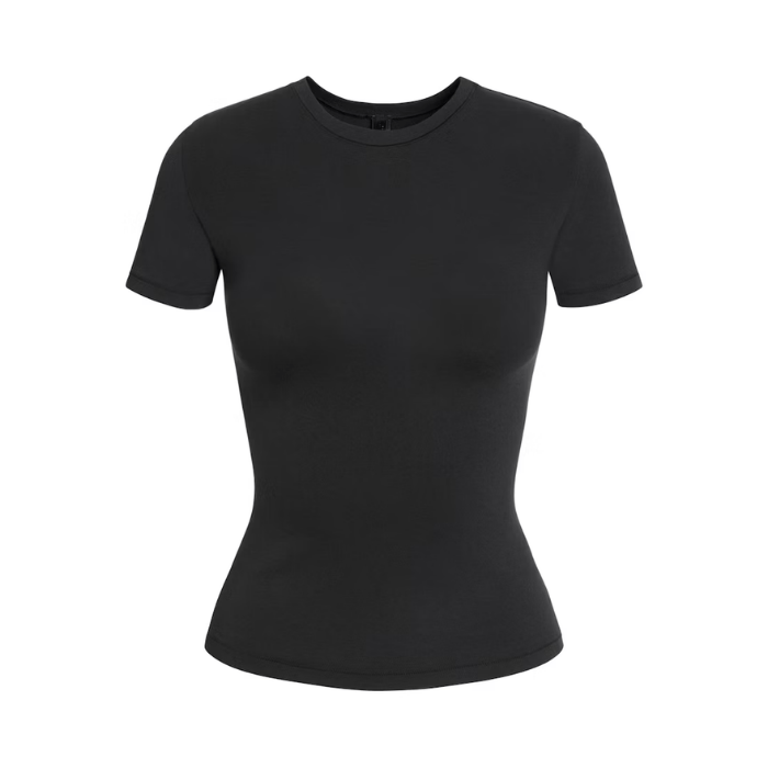 HYPE ELIXIR Skims Cotton Jersey T-Shirt Soot