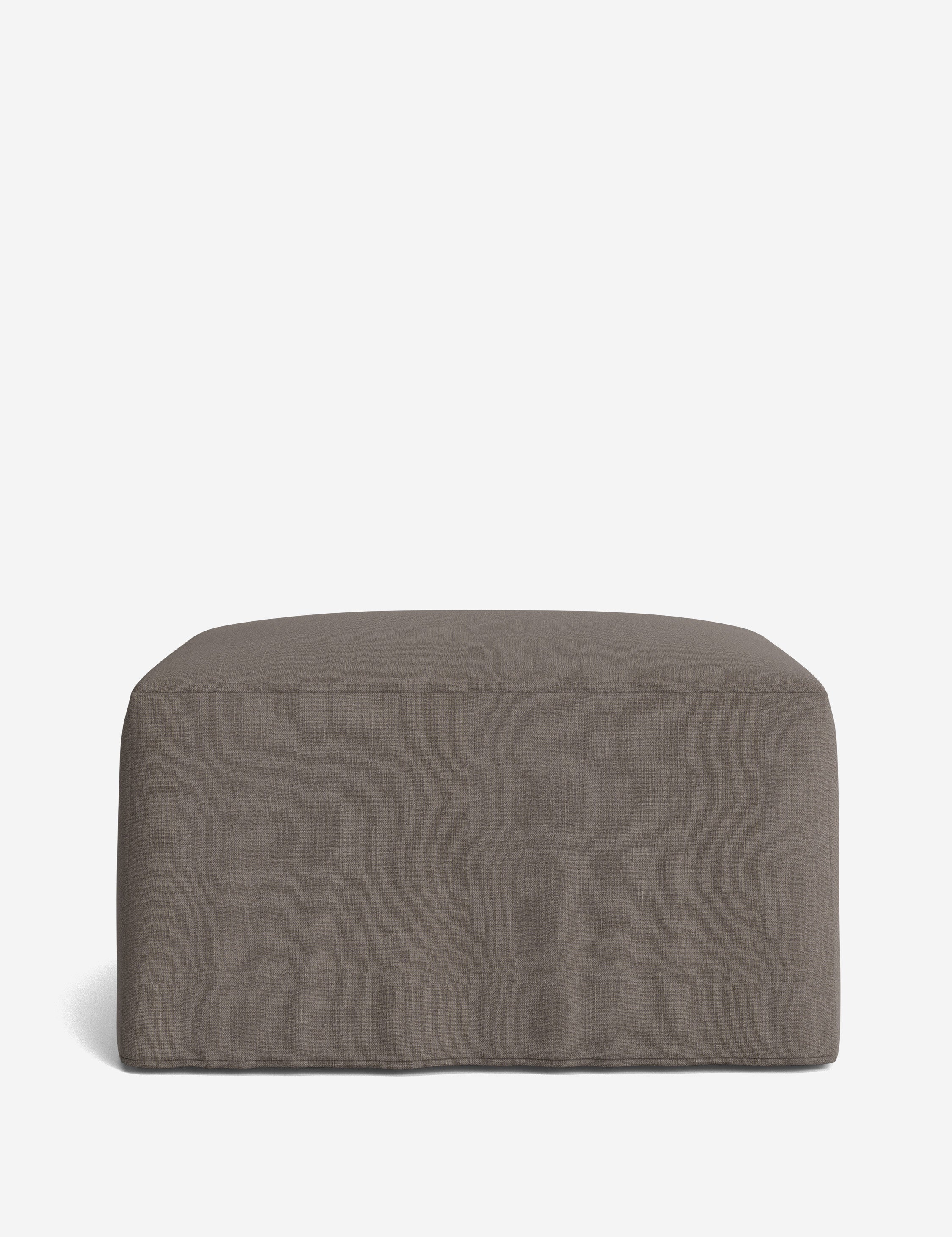 Lulu and Georgia Portola Slipcover Ottoman - view 46