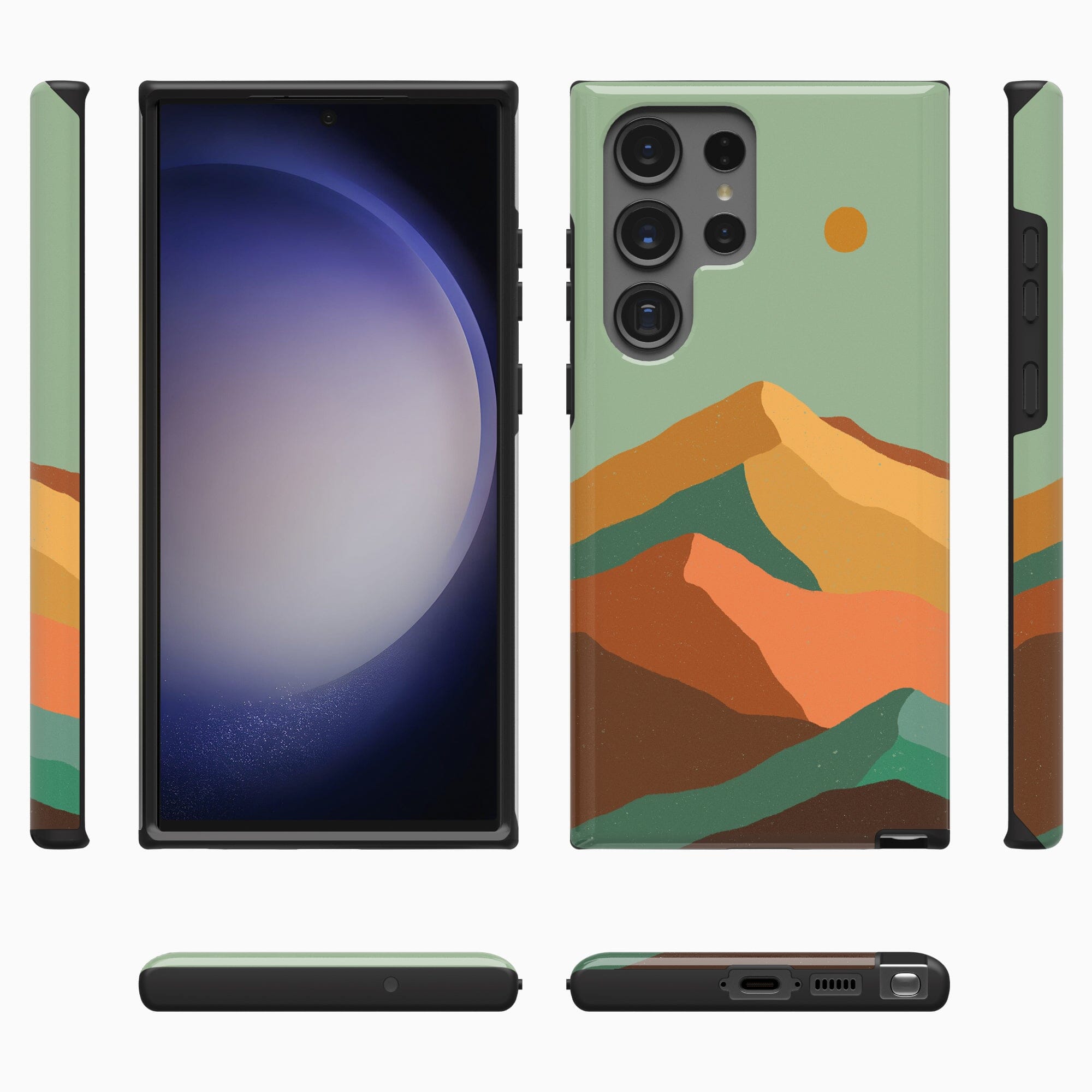 Casetry Endless Peaks | Colorblock Mountain Samsung Case - view 3