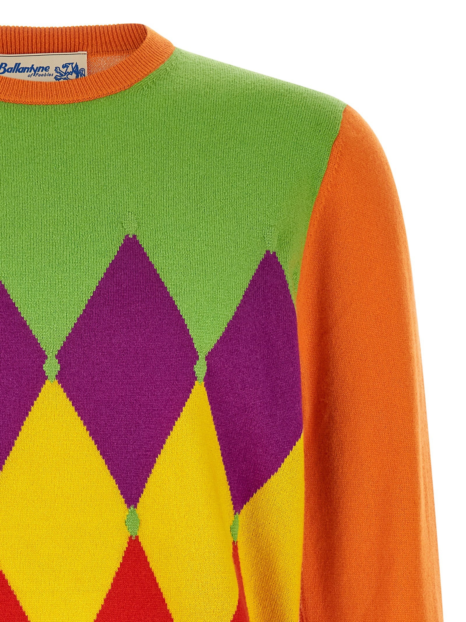 Ballantyne Classic Diamond Sweater – 100% cashmere - view 3