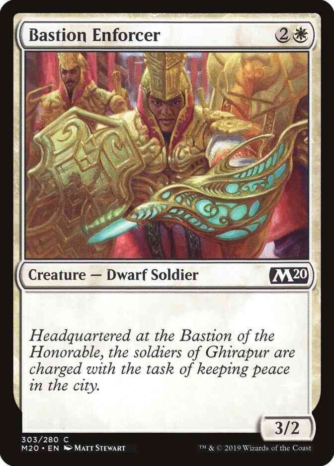 Bastion enforcer 303 – Magic Bastion Enforcer [303] [Spellslinger Deck Exclusive] [Core Set 2020] [Non-Foil]