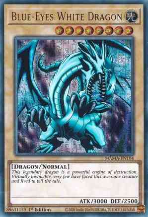 Yu-Gi-Oh! Blue-Eyes White Dragon - MAMA-EN104 - Pharaoh Ultra Rare - 1st Edition