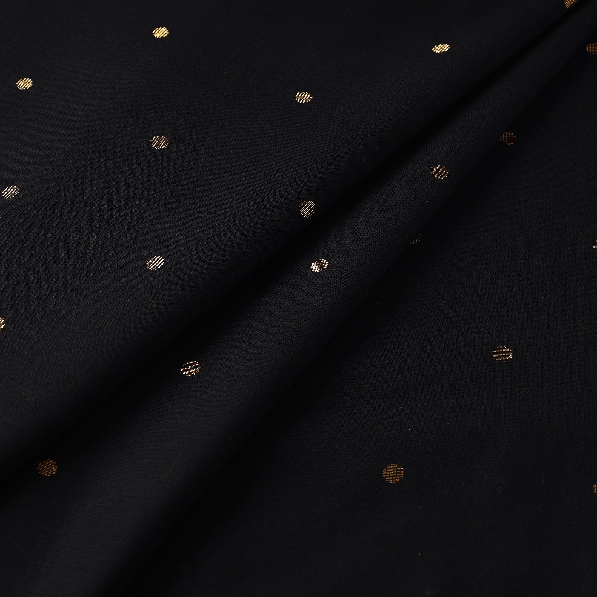 ITOKRI CRAFTS INITIATIVE Black - Prewashed Cotton Jacquard Fabric 01 - view 2