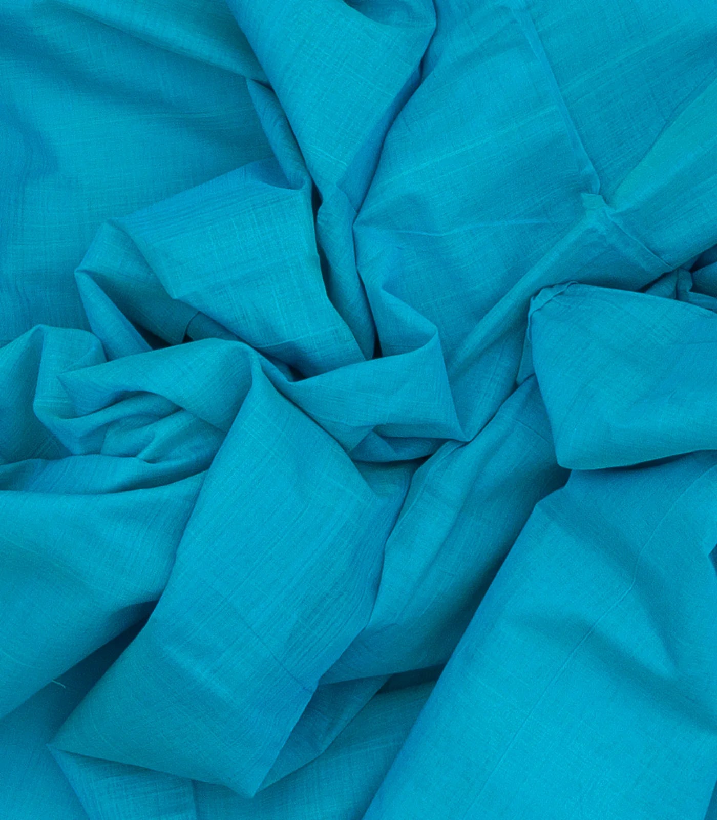 RmKV Light Blue Mangalagiri Cotton Saree With Contrast Border - view 3