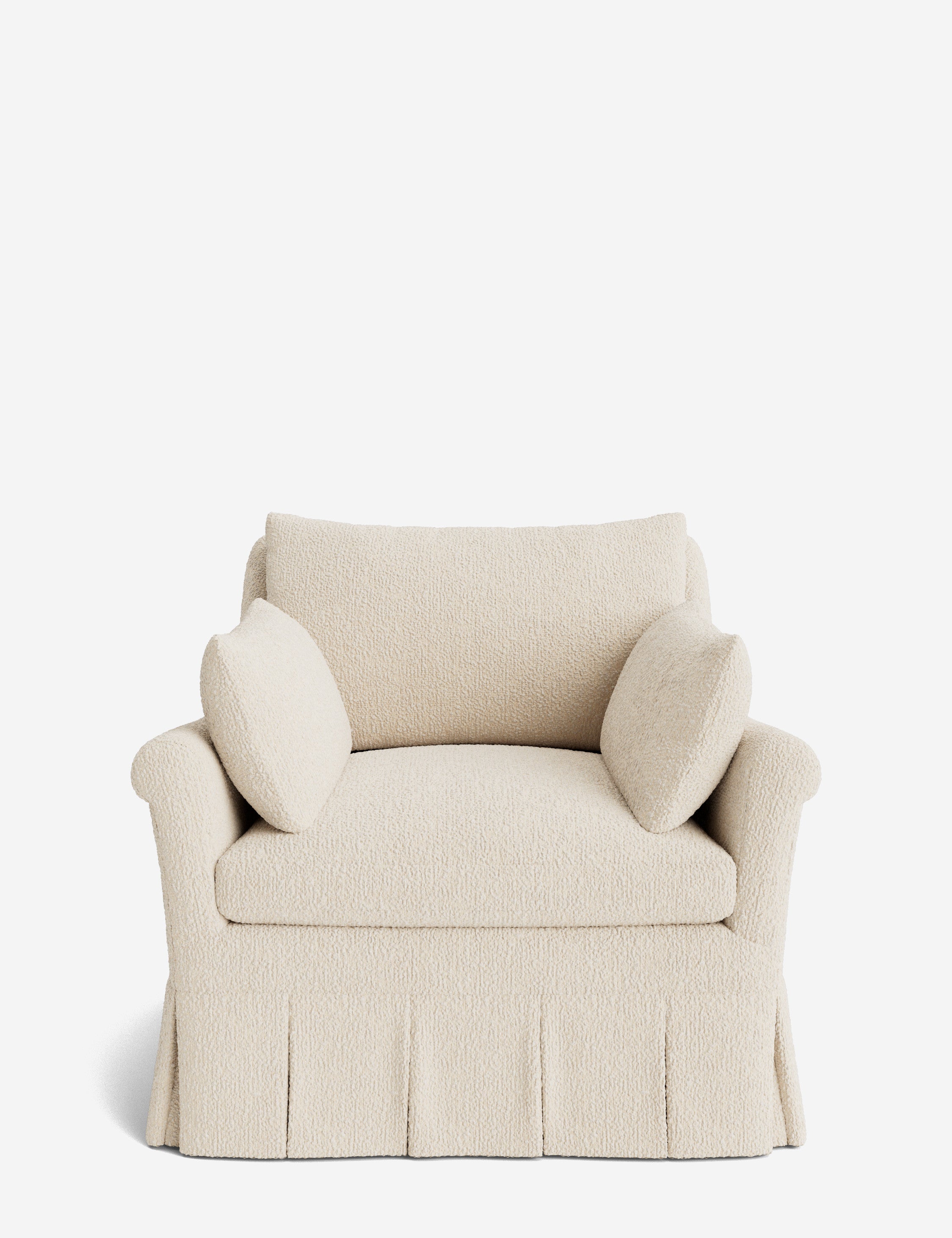 Lulu and Georgia Portola Rolled Arm Luxe Depth Pleated Chair - view 128