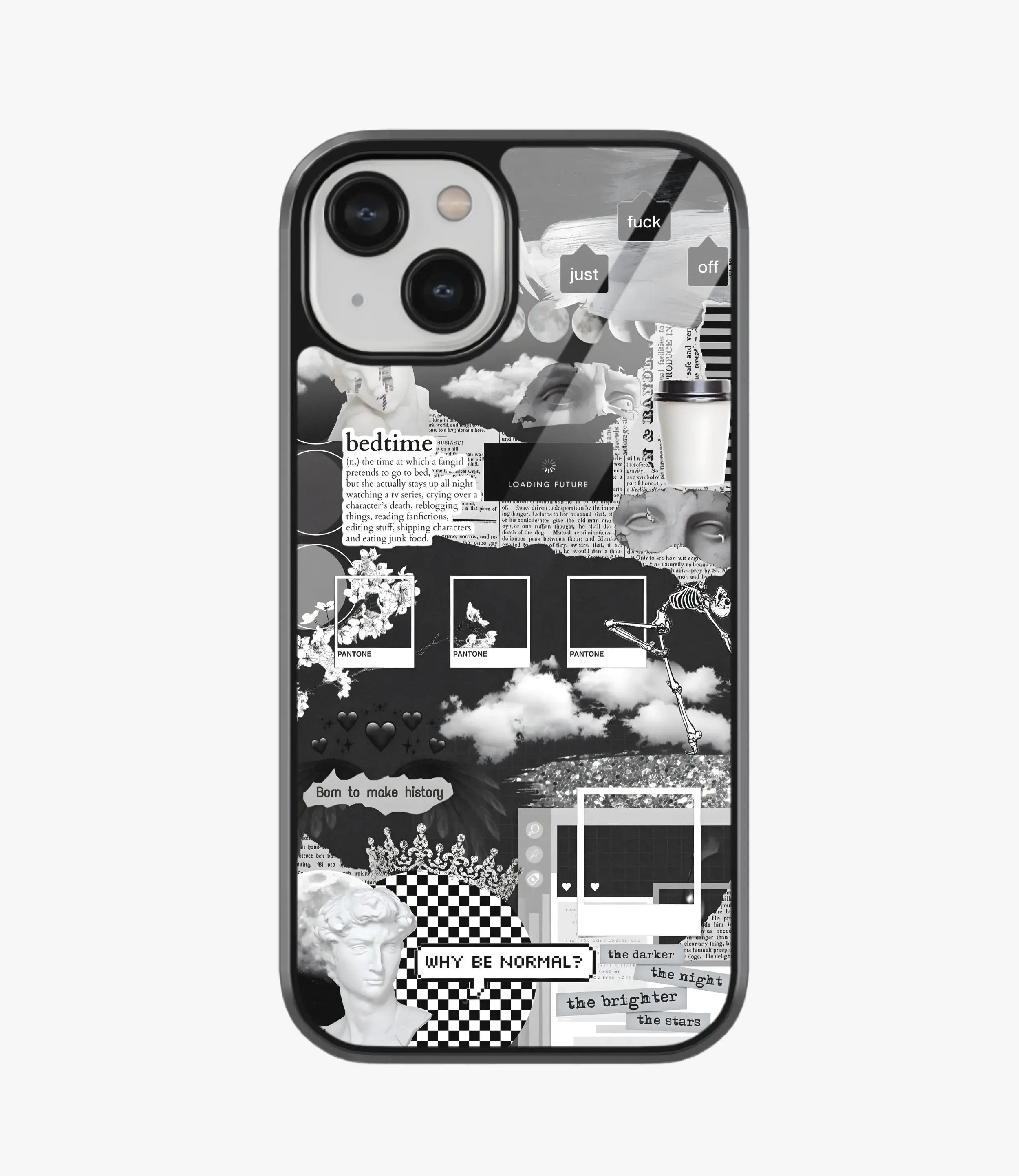 The Case Company Why Be Normal Glass Case