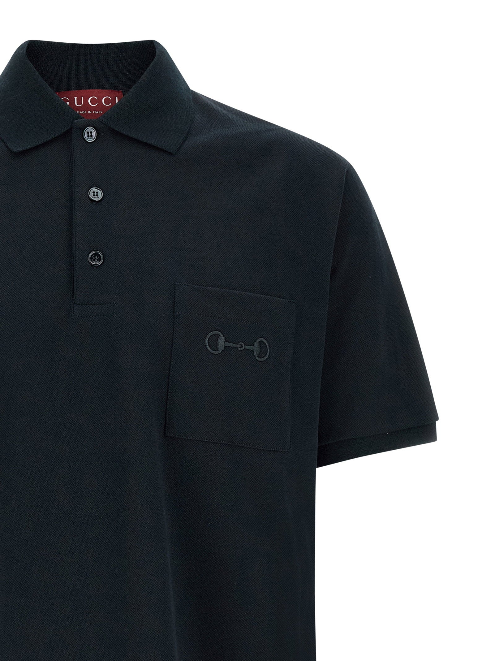Gucci Morsetto Embroidery Polo Shirt – 100% cotton - view 3