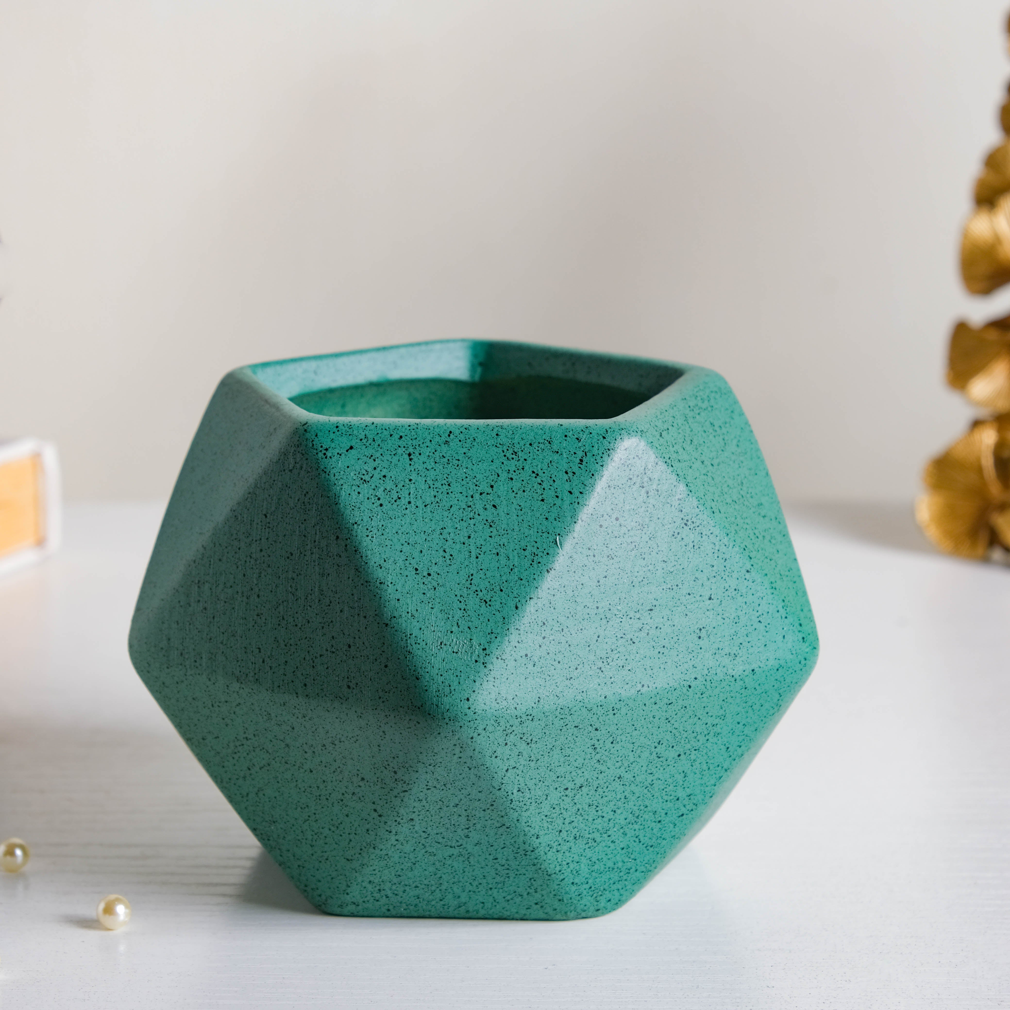 Nestasia Green Abstract Plant Pot - view 6
