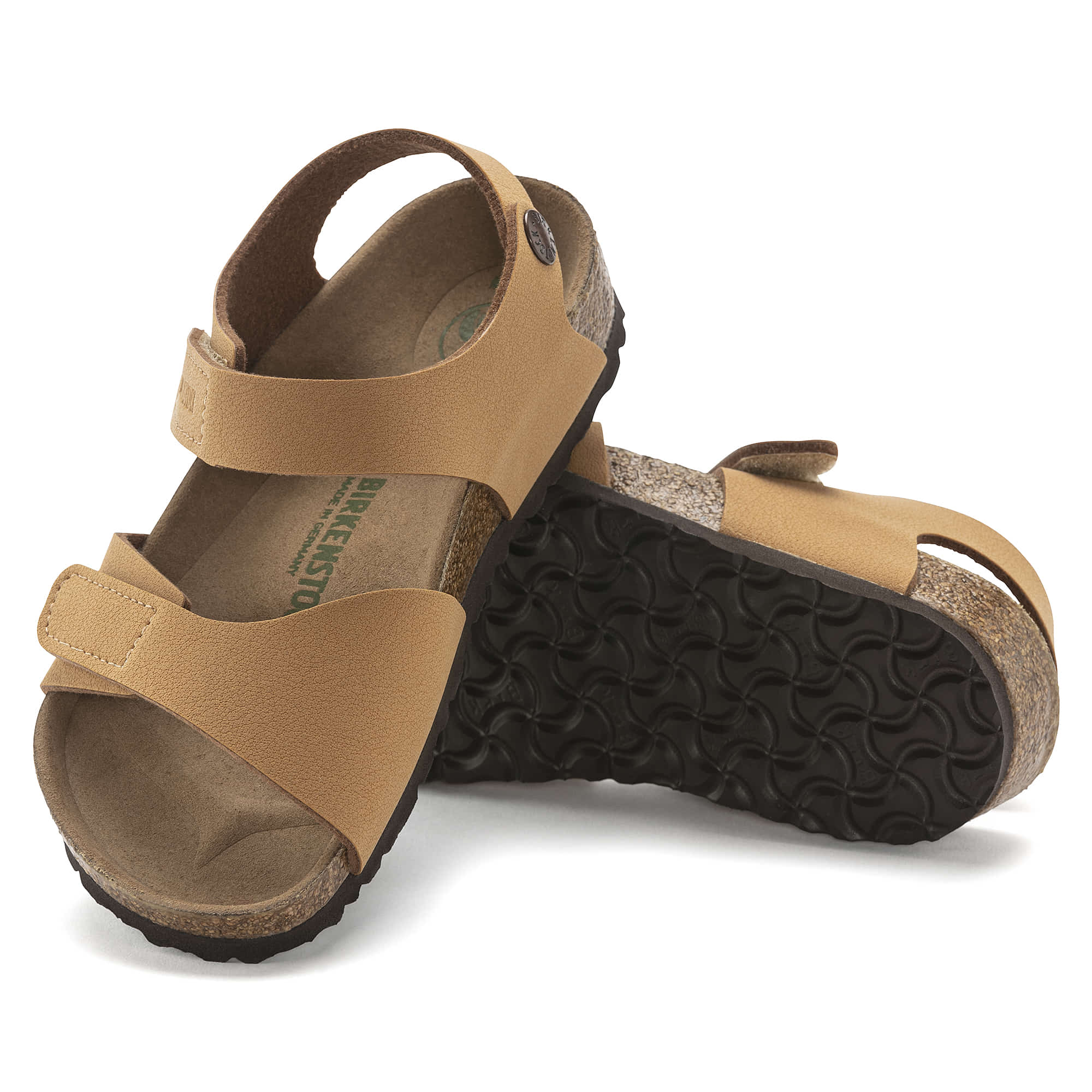 Birkenstock Palu Kids Birko-Flor Nubuck – Brown Brown/Earthy Vegan Caramel