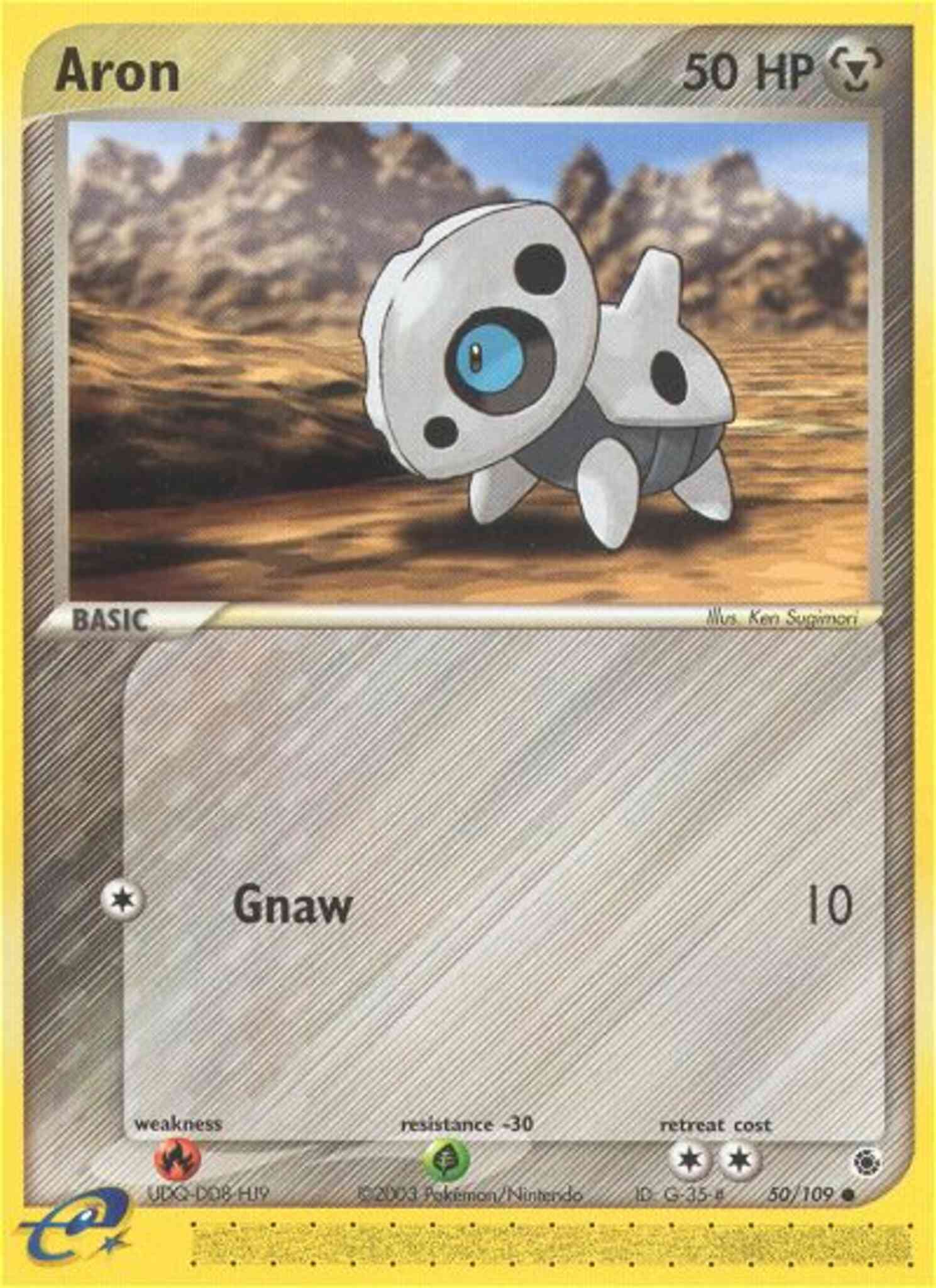 Common ex1-50 reverse – Pokémon Aron - 50/109 - Common [ex1-50] [Reverse Holo]