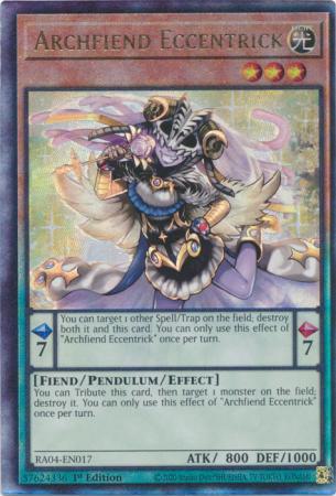 Yu-Gi-Oh! Archfiend Eccentrick - RA04-EN017 - Ultimate Rare - 1st Edition