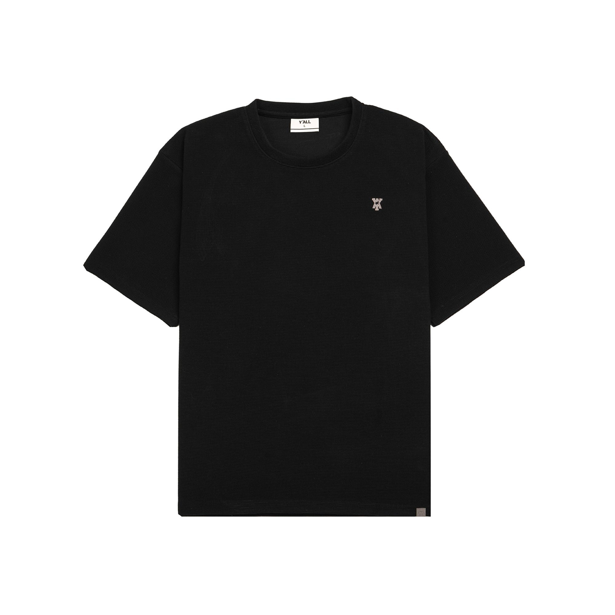 Y*all Waffle T Shirt - Black