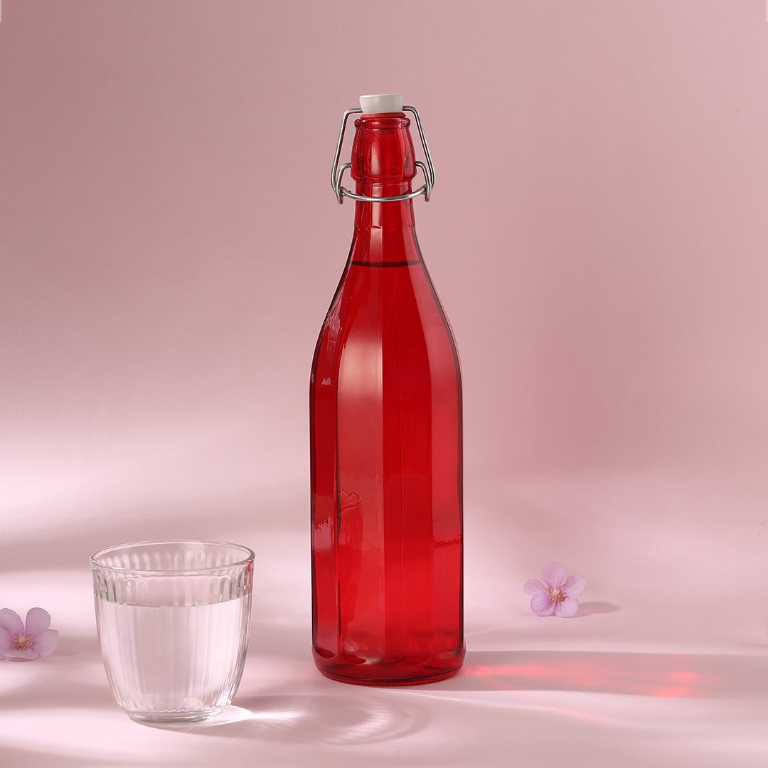 Wonderchef Bormioli Water Bottle - Red -1 L ul
