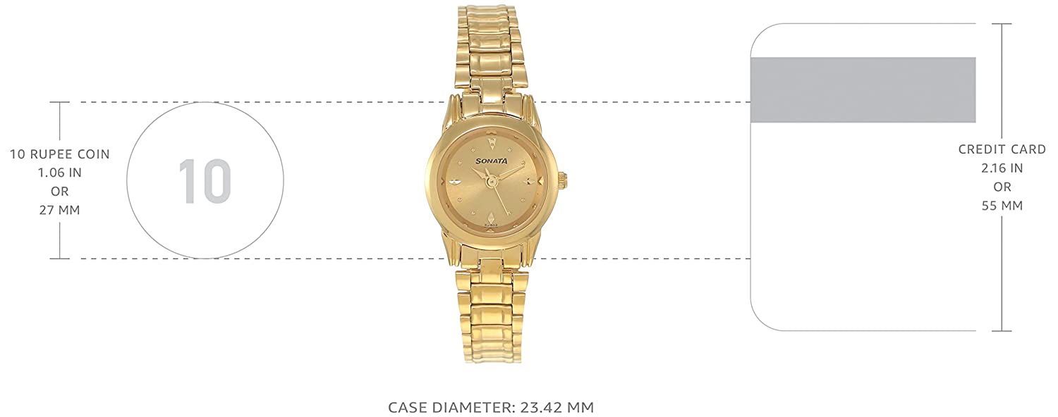 Sonata Champagne Dial & Golden Strap - view 2