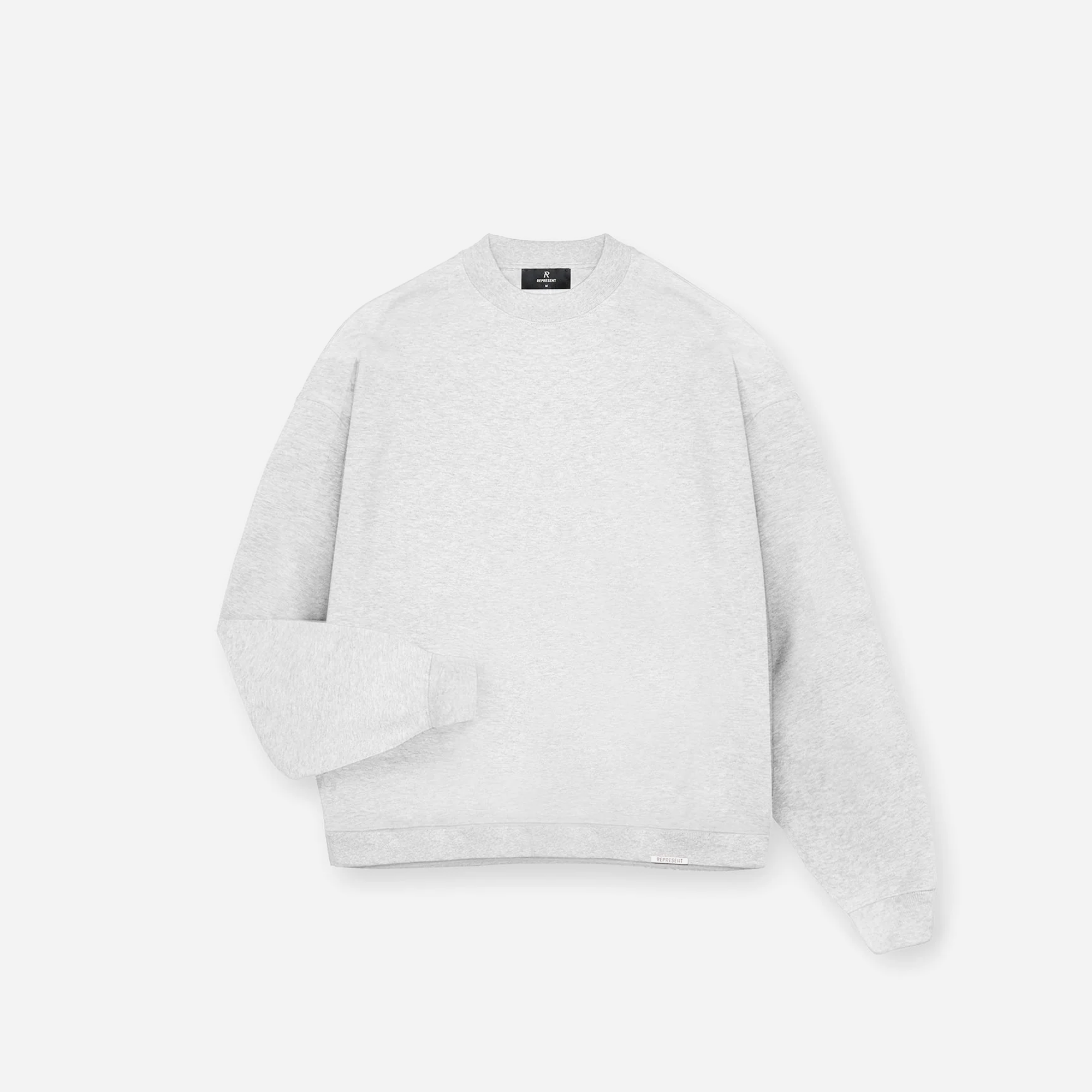 REPRESENT SS25 Initial Boxy Sweater Ice Grey Marl