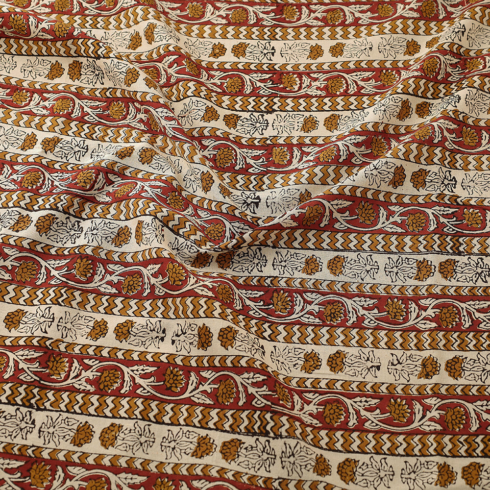BAGRU DABU PRINTS Brown - Bagru Block Print Cotton Fabric - view 3