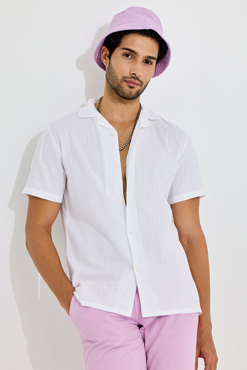 SNITCH Coiled Strand White Shirt