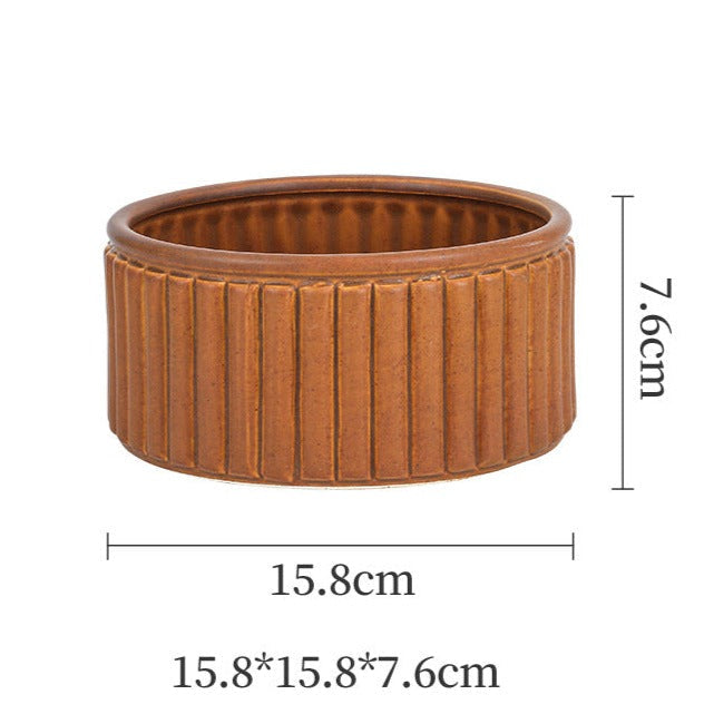 Nestasia Striped Caramel Vase - view 7