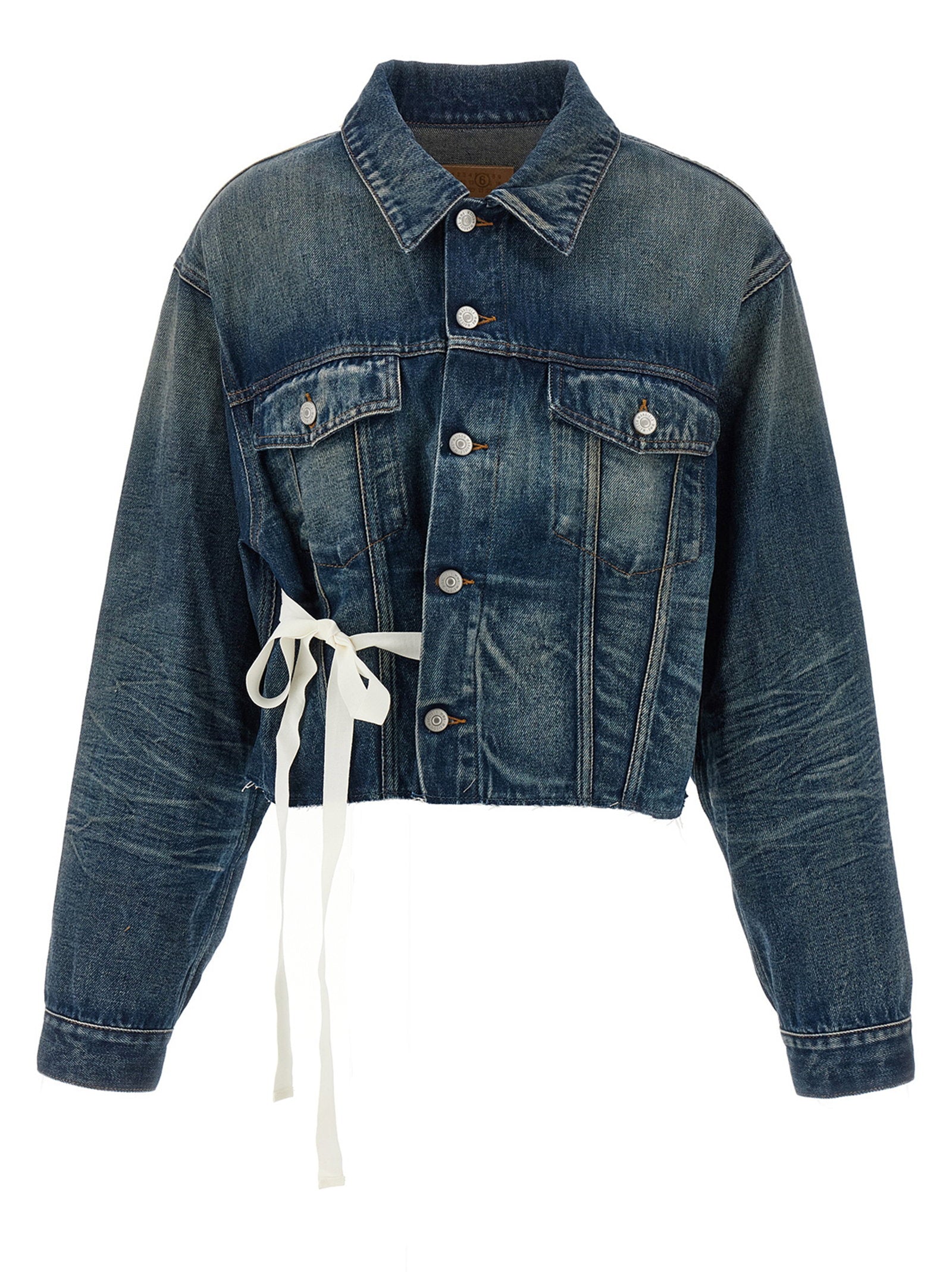 Mm6 Maison Margiela Tape Denim Jacket – 100% cotton