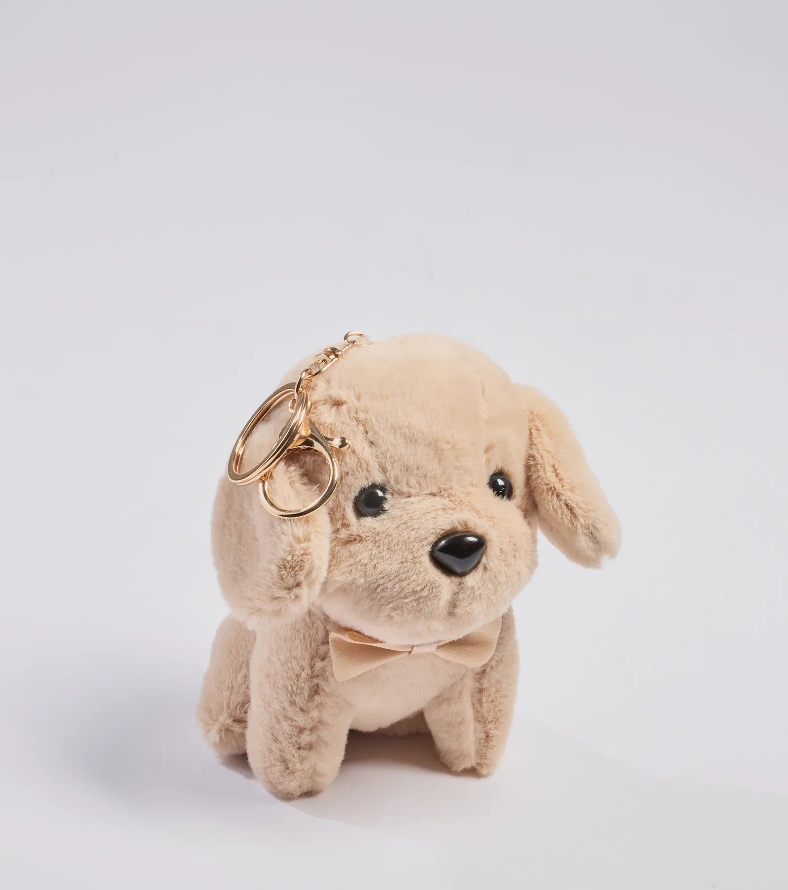 Windsor Plush Puppy Dog Bag Charm – BEIGE