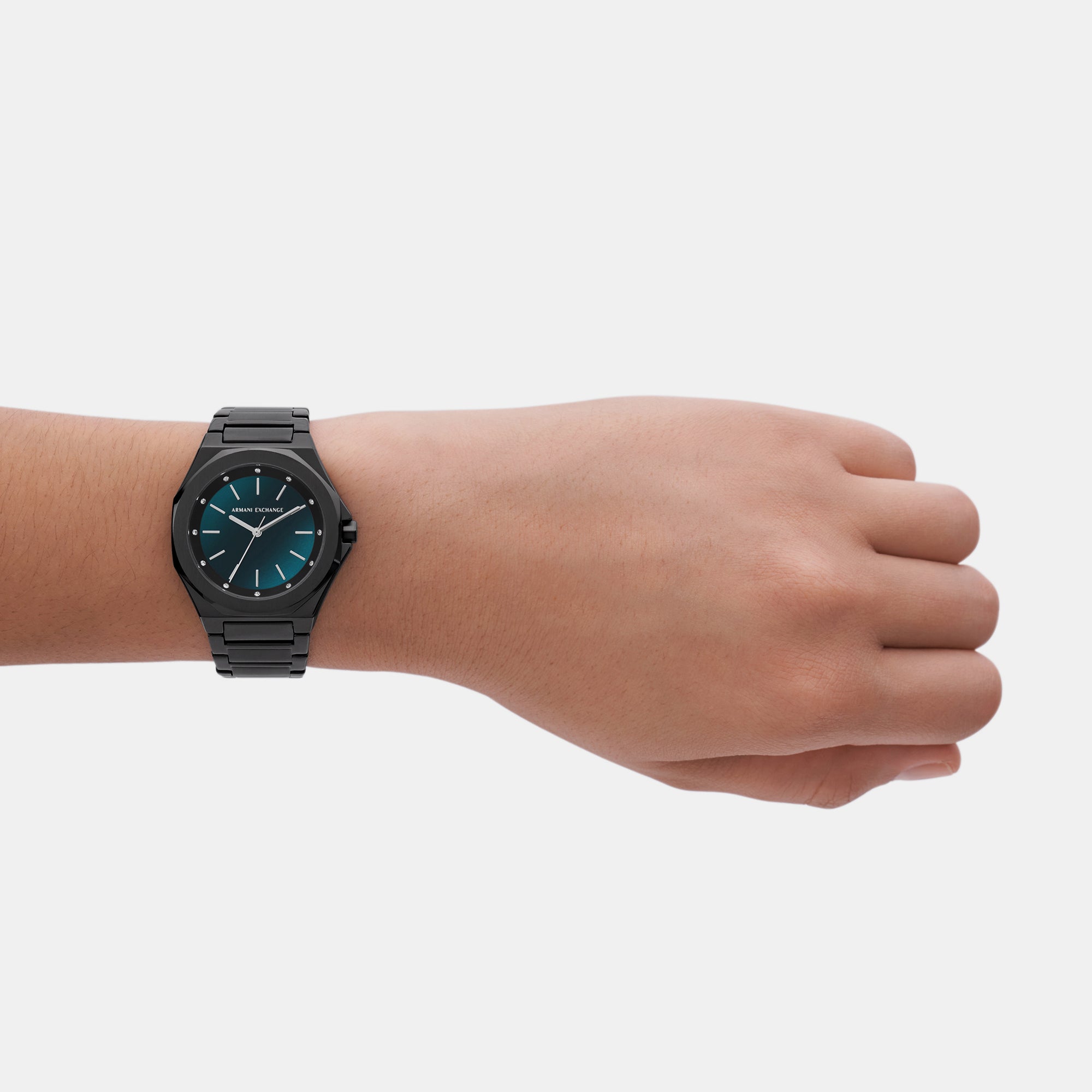 Armani Exchange Andrea Women Quartz Blue Dial Analog Stainless Steel Watch AX4609 - view 6