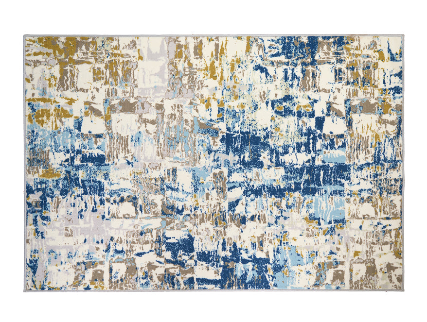 Spaces India Anti Skid Blue Wonder Full Carpet By Welspun - view 2