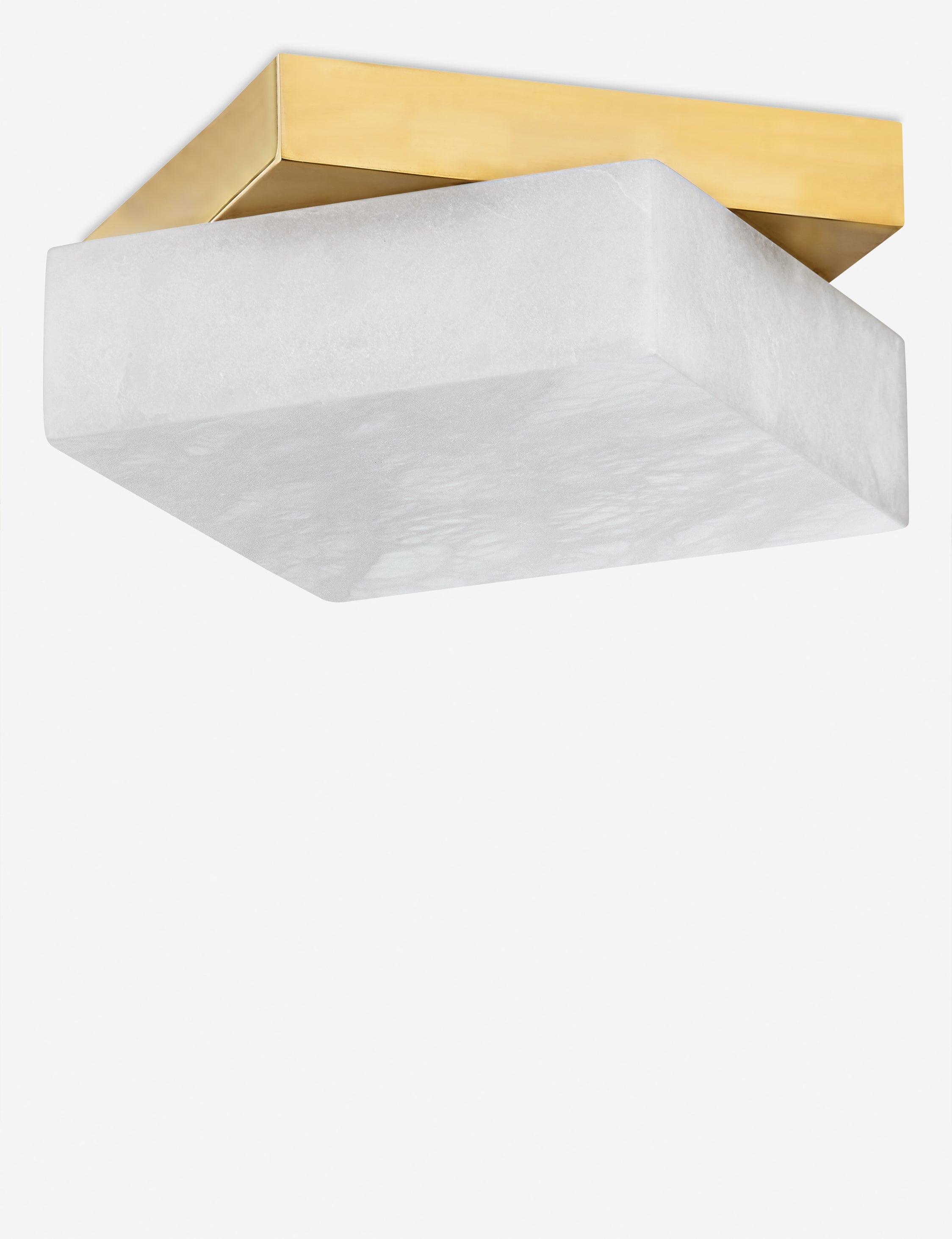 Lulu and Georgia Karol Flush Mount Light – Aged Brass