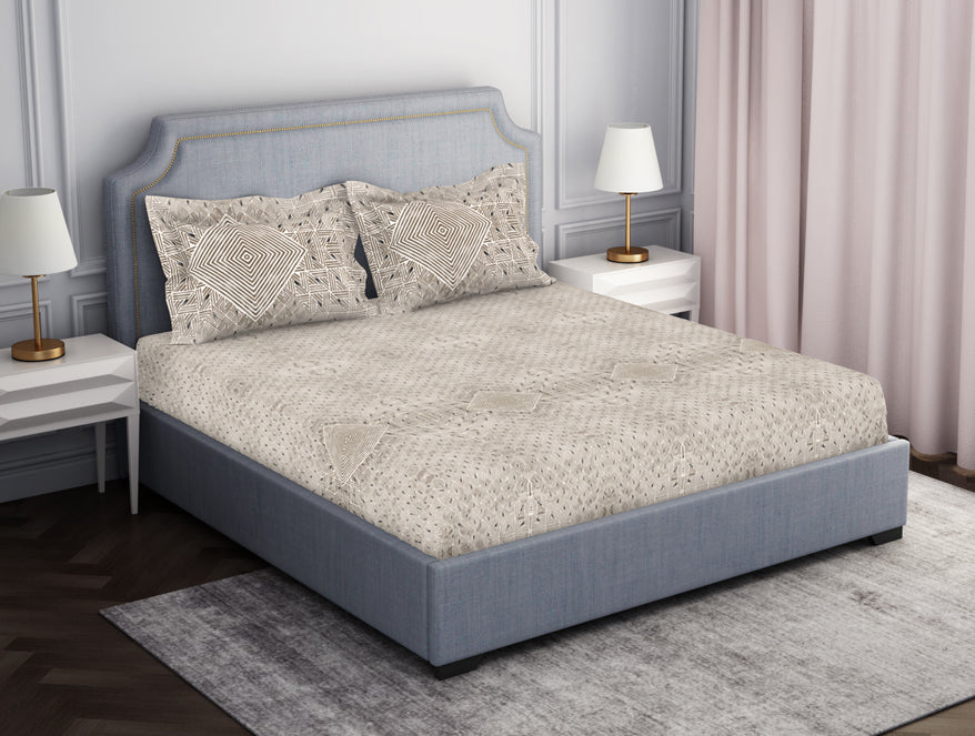 Spaces India Tonalelgence Geometric 100% Cotton Fitted King - Essentials by Spaces - view 2