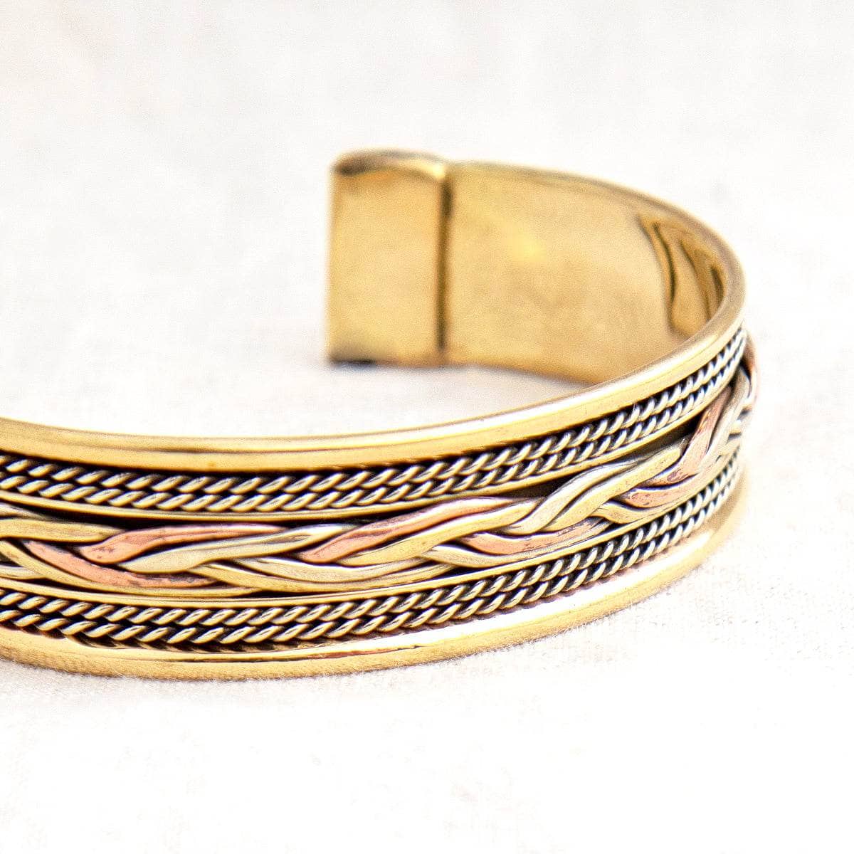 Tiny Rituals Tibetan Handcrafted Copper Braided Rope Healing Bracelet - view 4