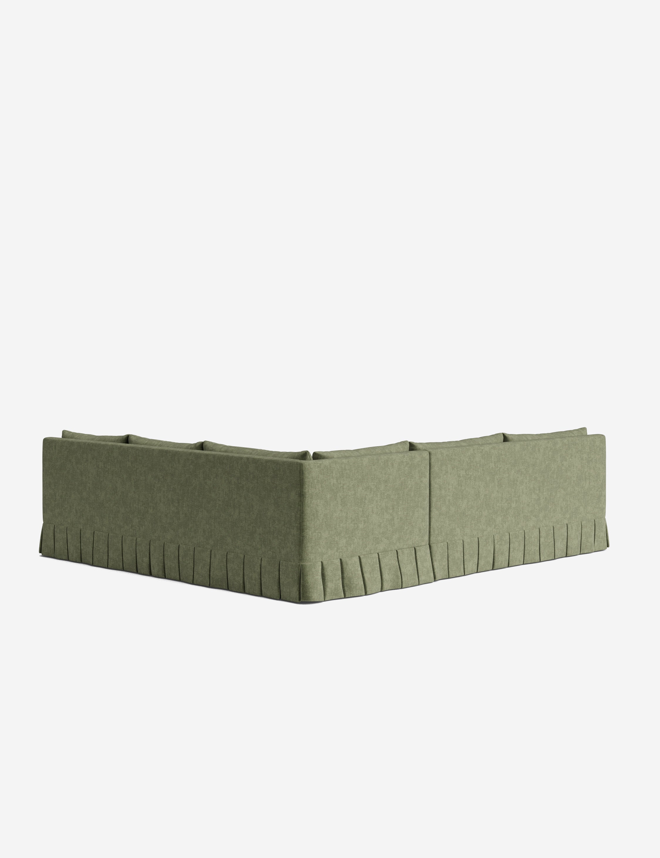 Lulu and Georgia Portola Luxe Depth Pleated Corner Sectional Sofa - view 177