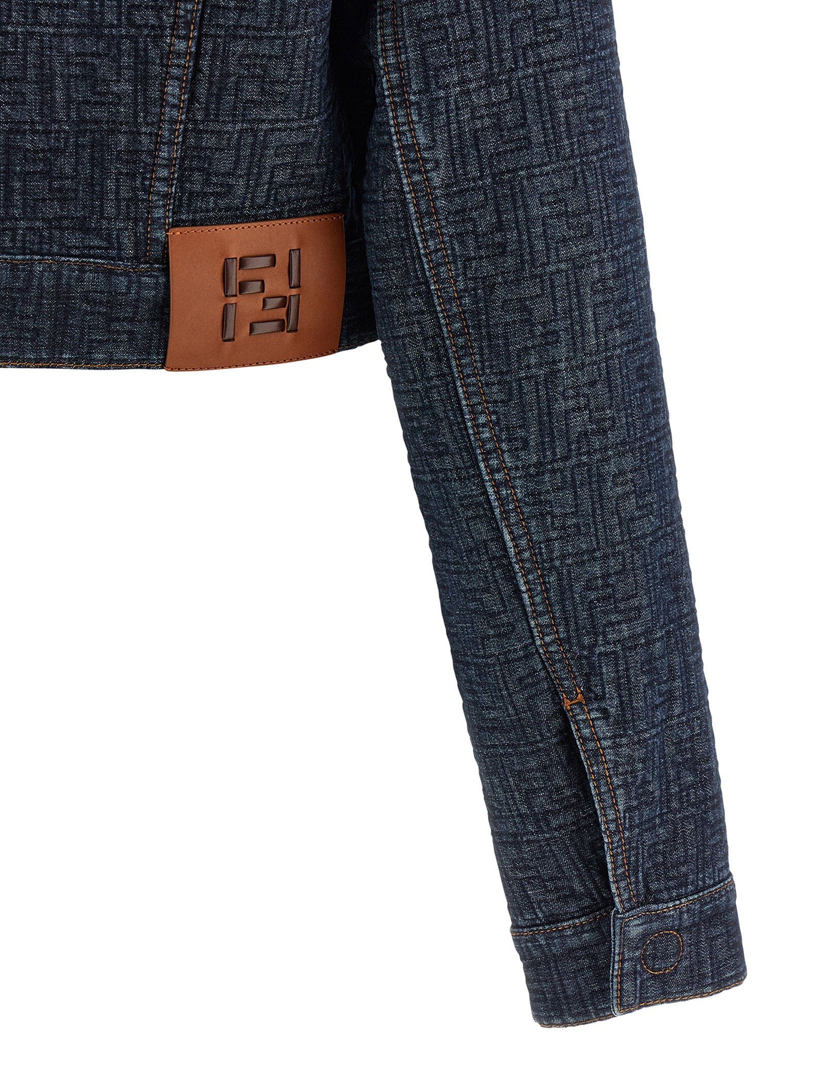 Fendi Ff Denim Bolero Jacket – 100% cotton - view 4