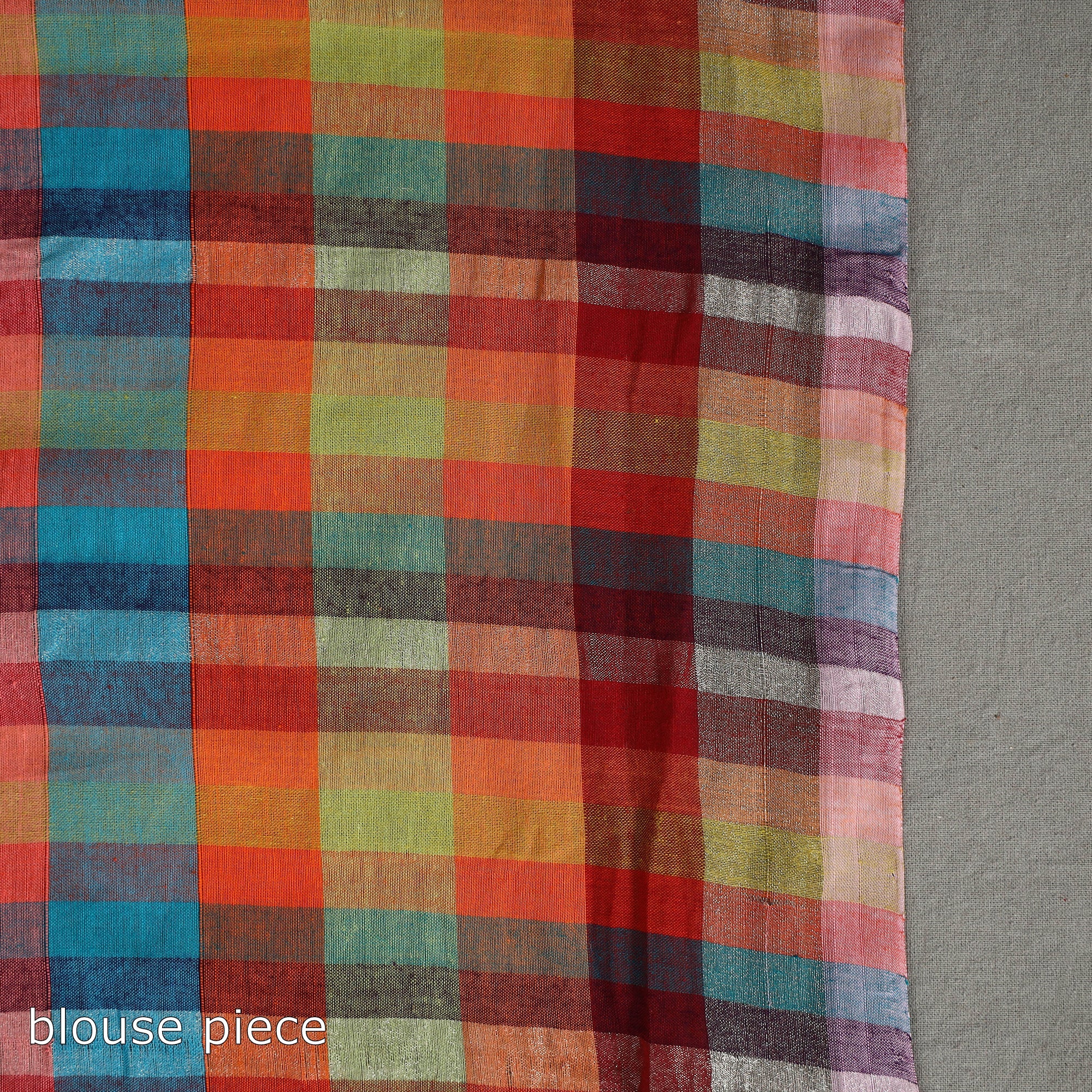 CREYO Zari Stripes Cotton Handloom Saree 21 – Women's - view 7