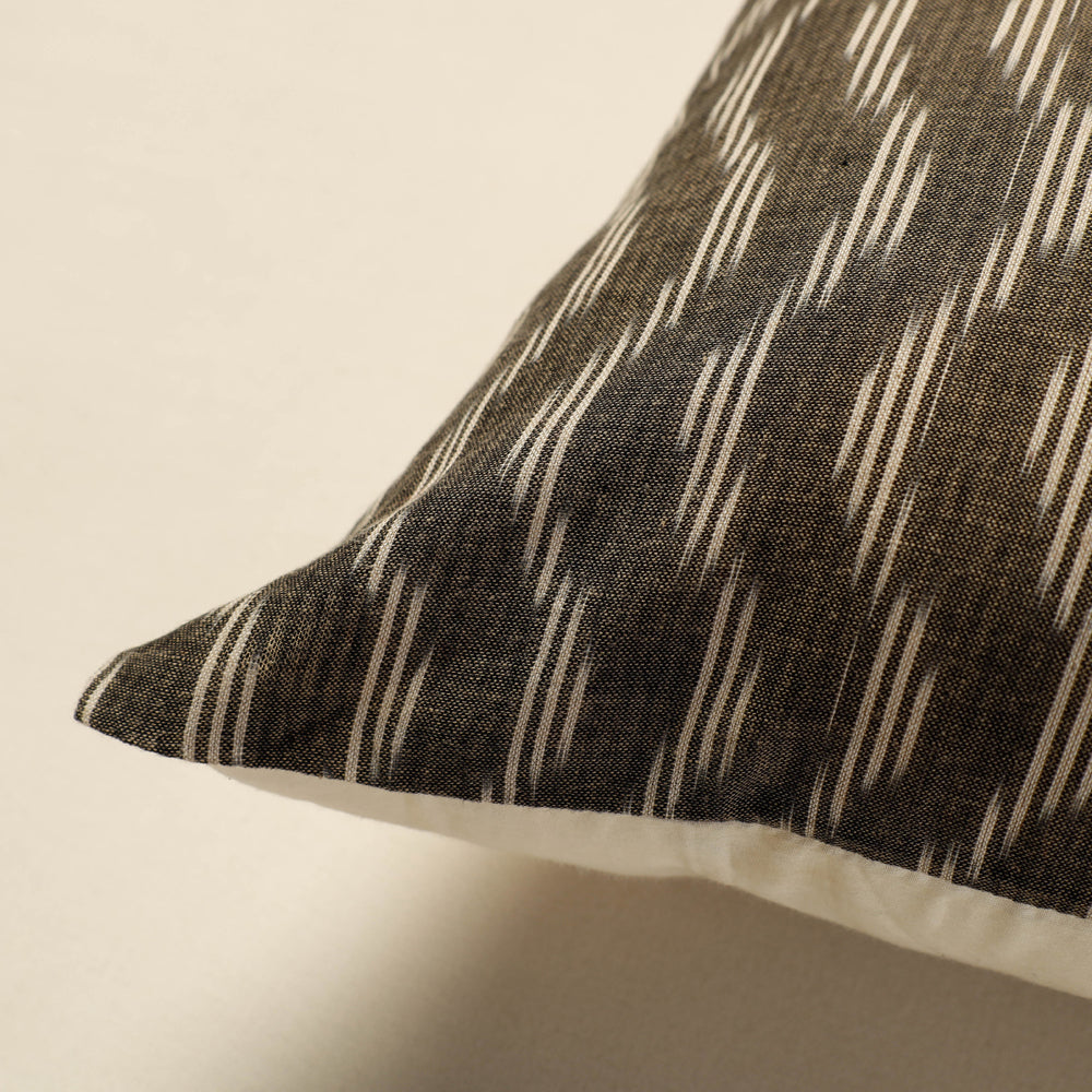 SOUTH KARGHA Brown - Pochampally Ikat Cotton Cushion Cover (16 x 16 in) - view 2