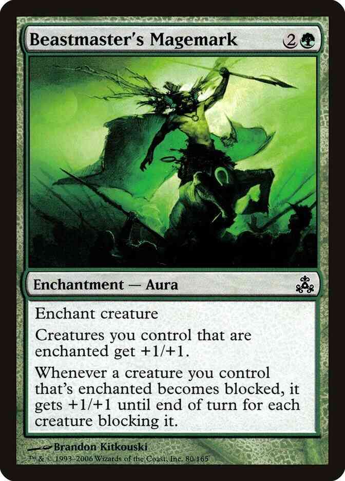Magemark 80 guildpact – Magic Beastmaster's Magemark [80] [Guildpact] [Non-Foil]