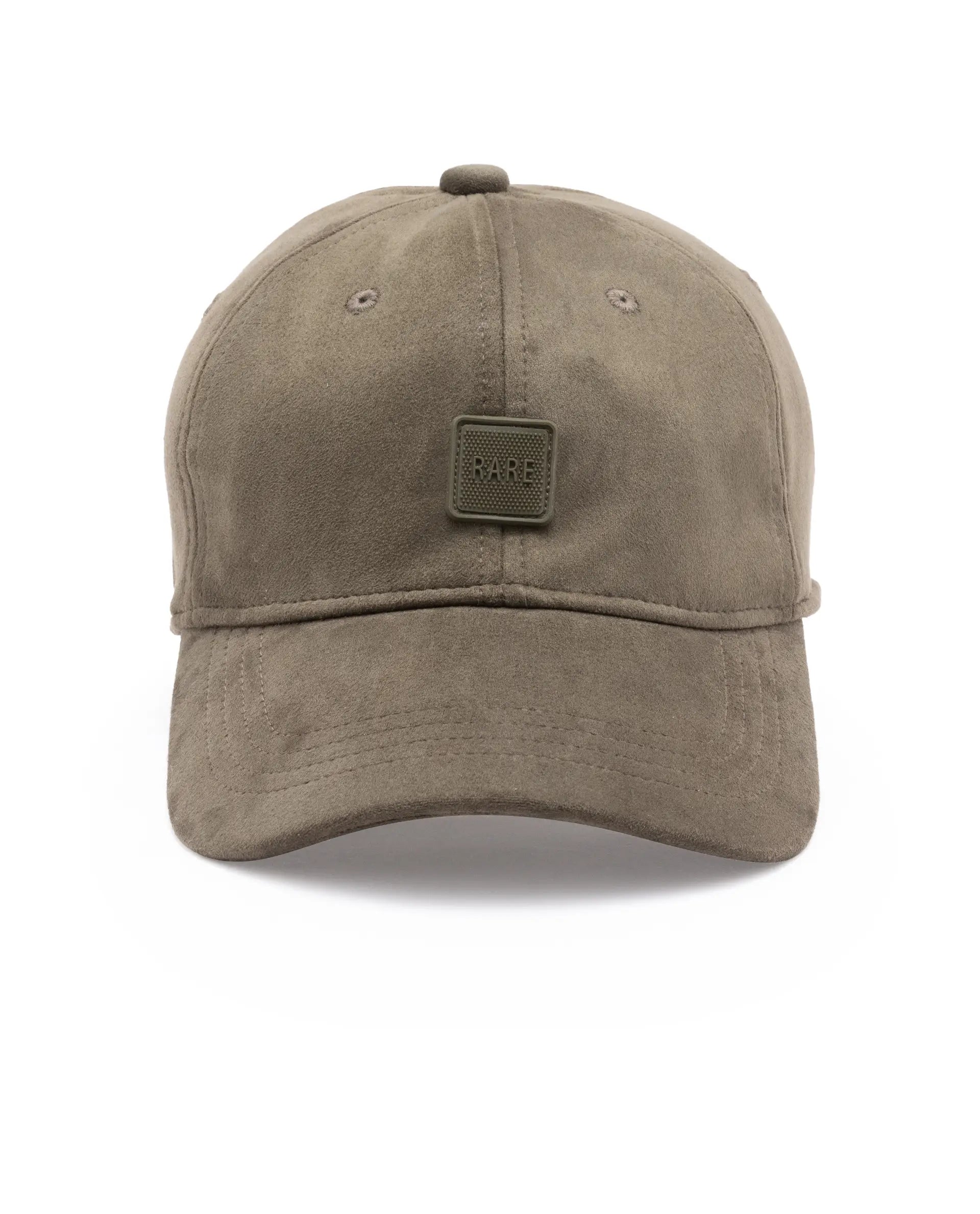 Rare Rabbit Men Bailie Olive Suede Cap