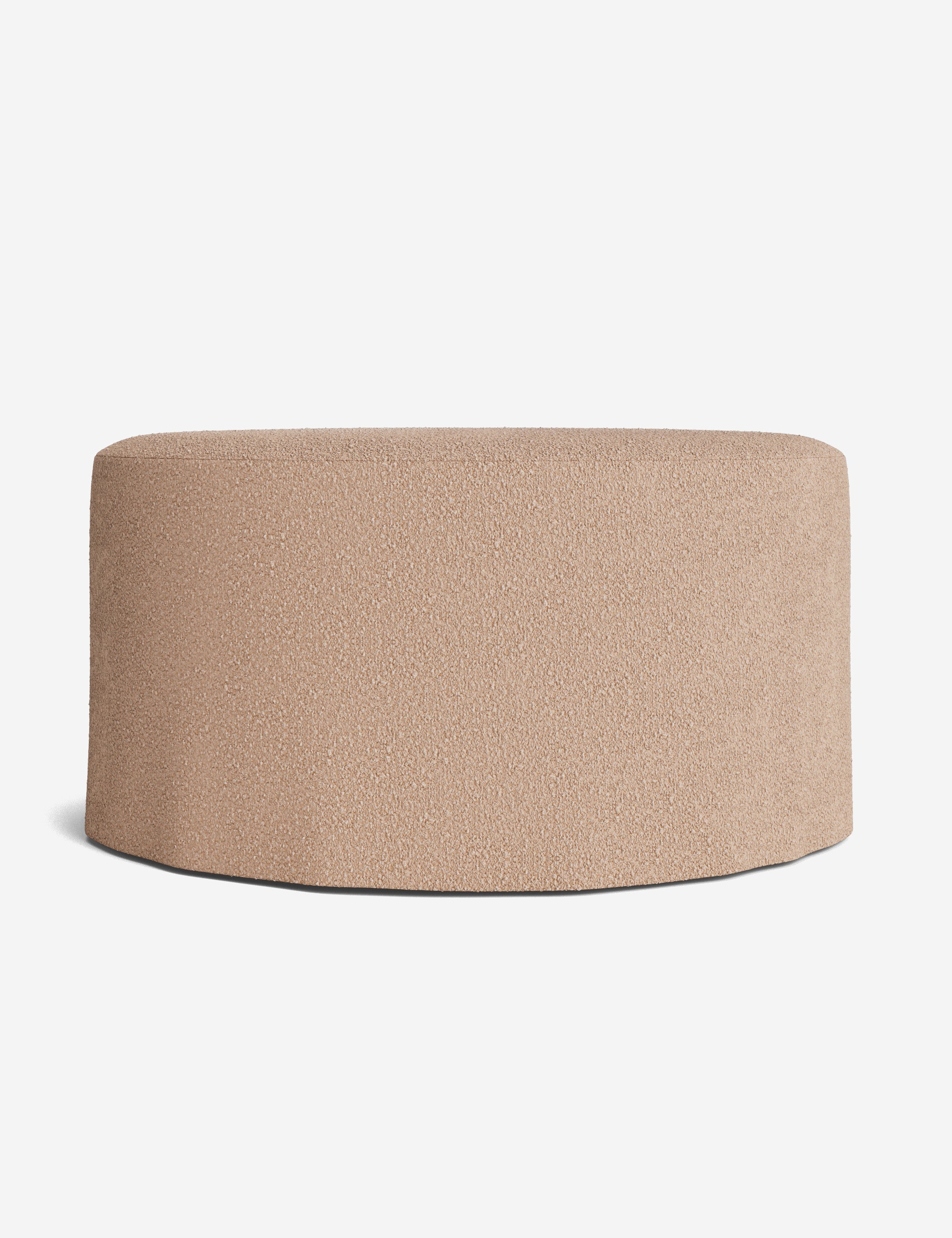 Lulu and Georgia Portola Slipcover Round Ottoman - view 62