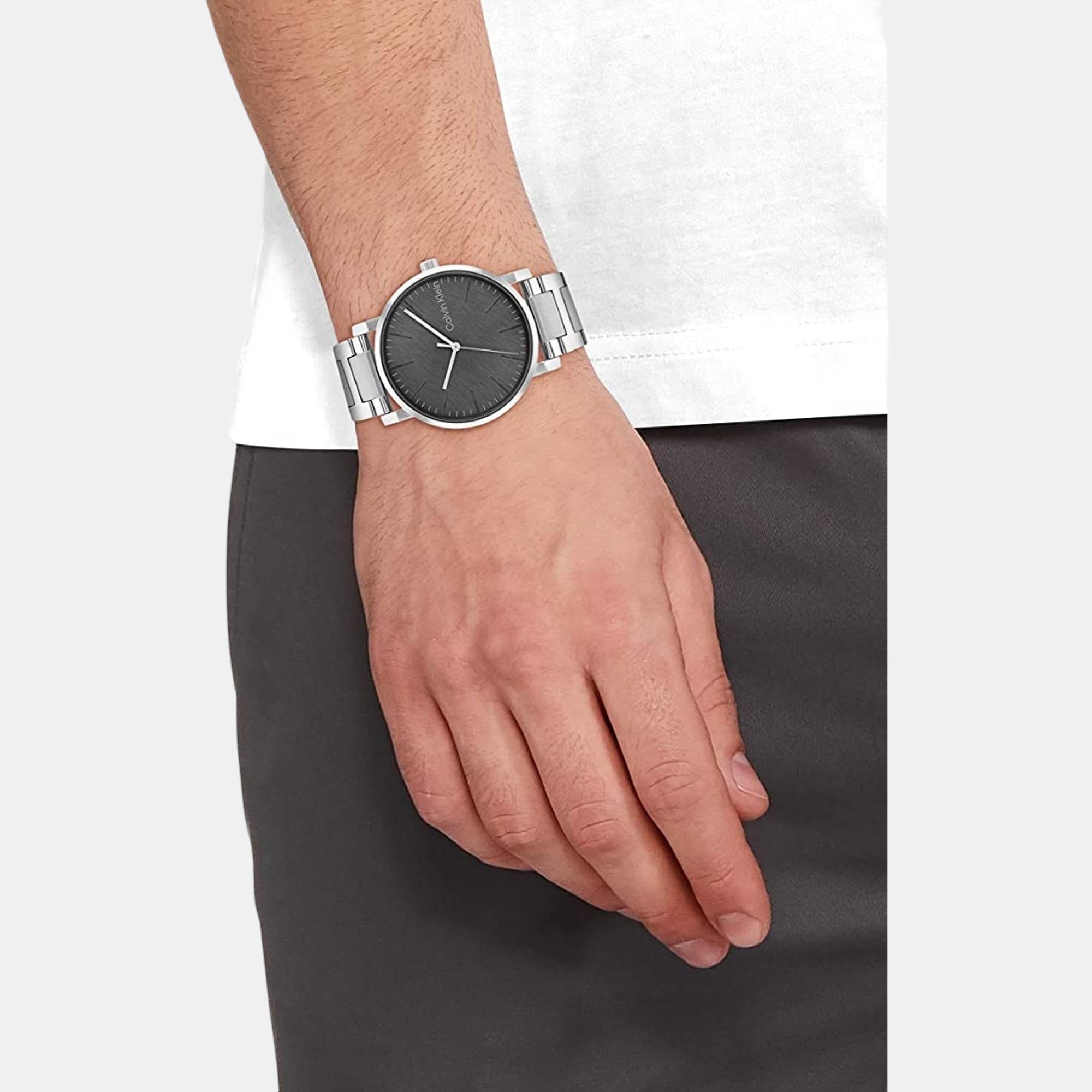 Calvin Klein Ck Slate Men Quartz Black Dial Analog Stainless Steel Watch 25200256 - view 4