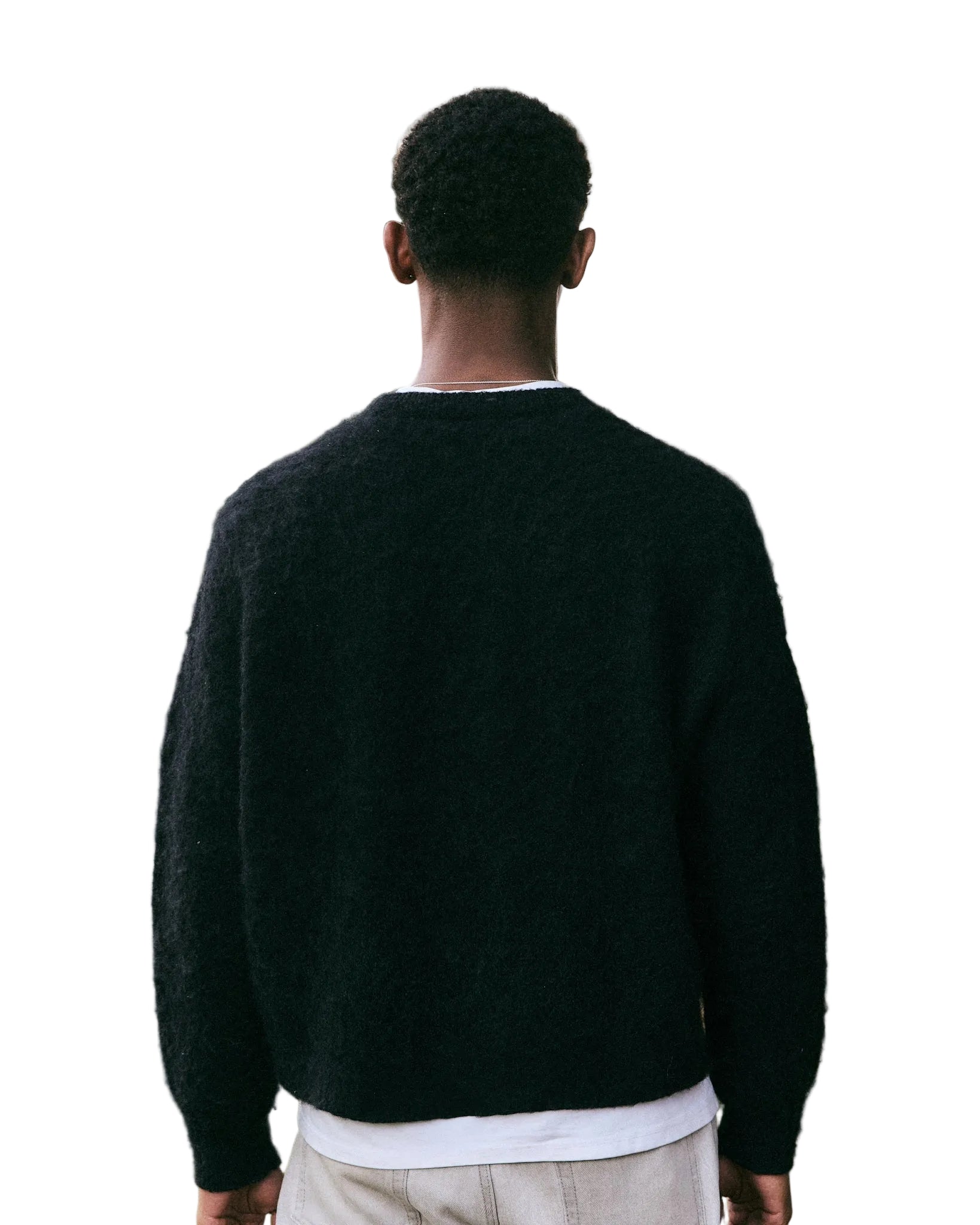 Coszus Alpine Mohair Knit Black Sweatshirt - view 2