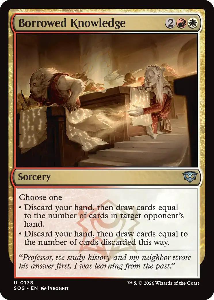 Borrowed knowledge 178 – Magic Borrowed Knowledge [178] [Secrets of Strixhaven] [Non-Foil]