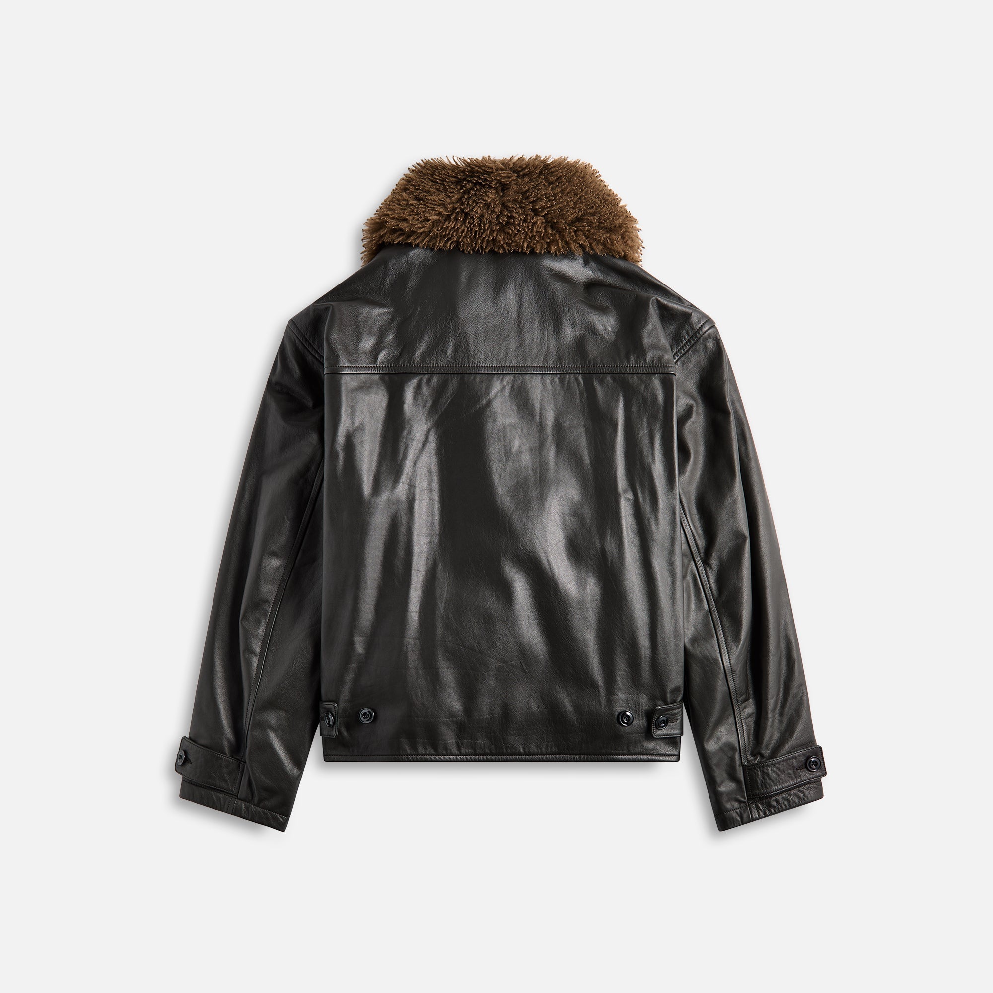Lemaire Quilted Leather Blouson - Dark Espresso - view 2
