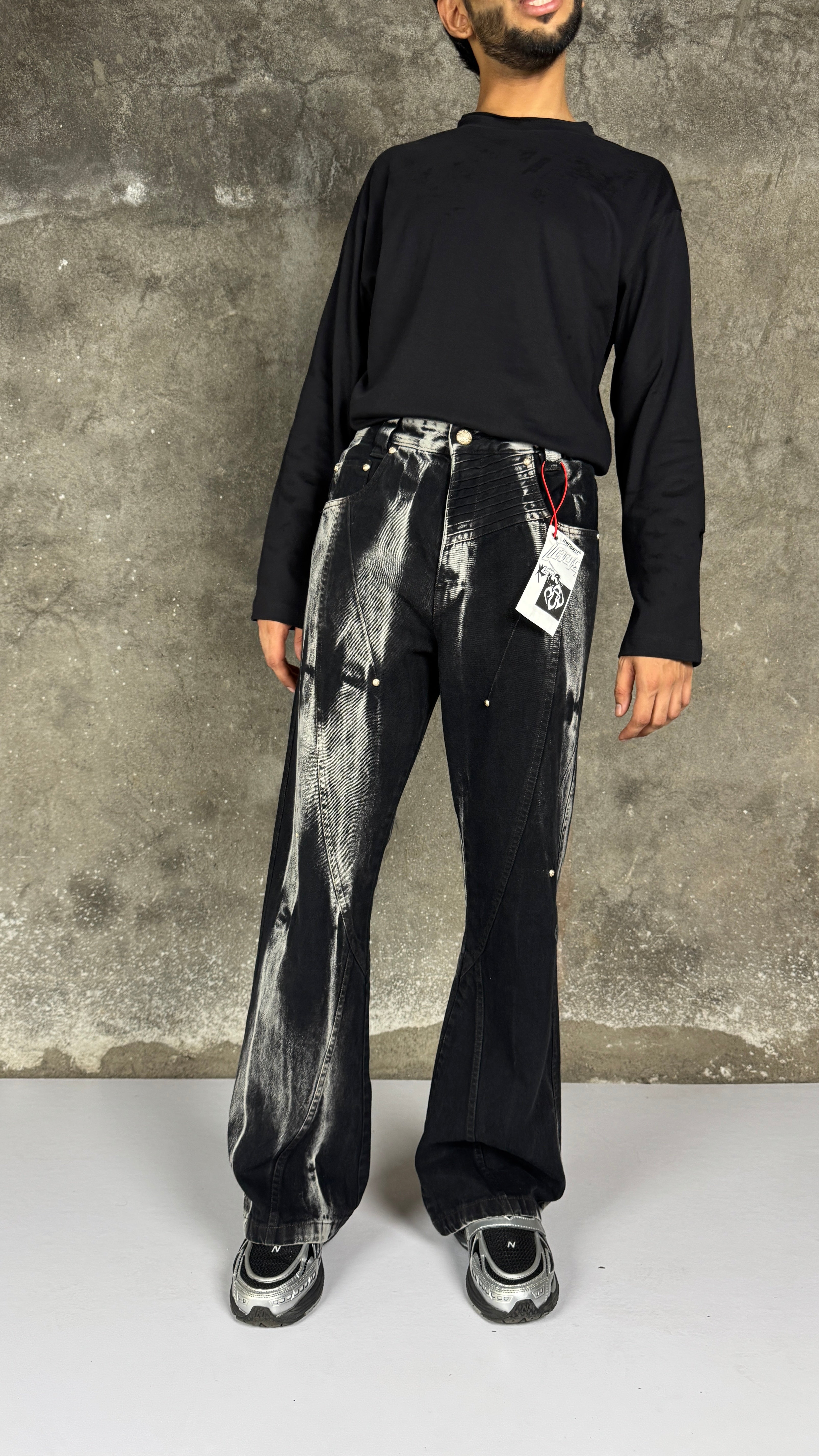 Leave The Rest Waves Panelled-Shibori Black - view 12