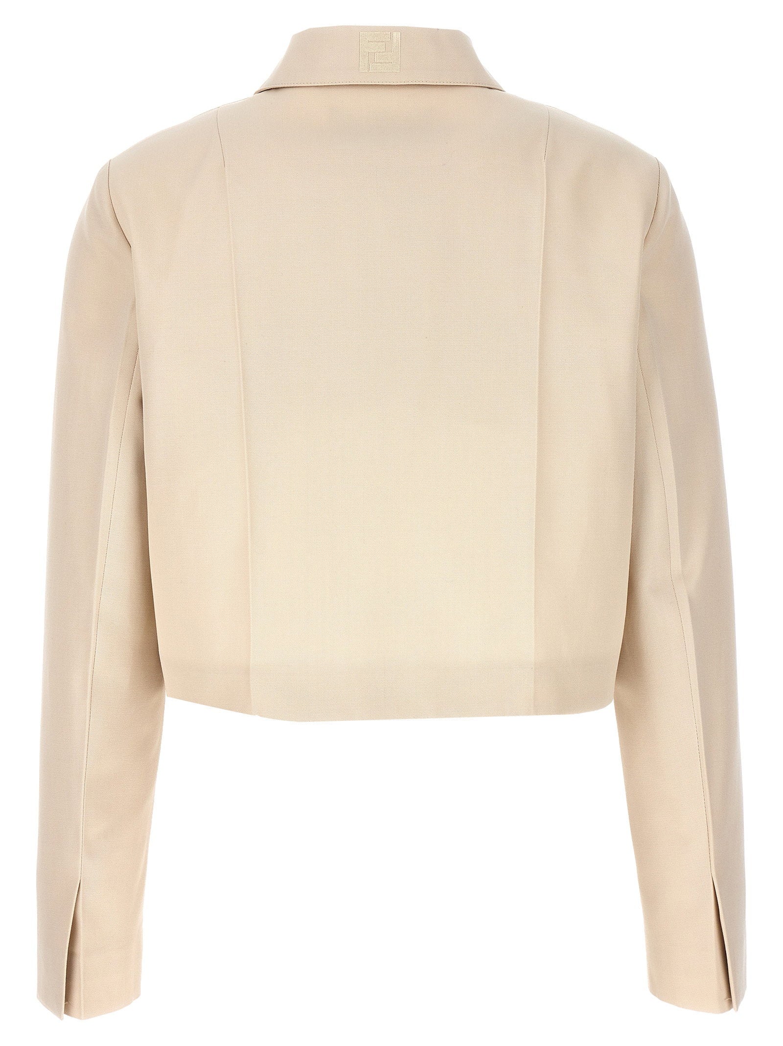 Fendi Tailored Crop Jacket – 62% wool, 38% cotton - view 2